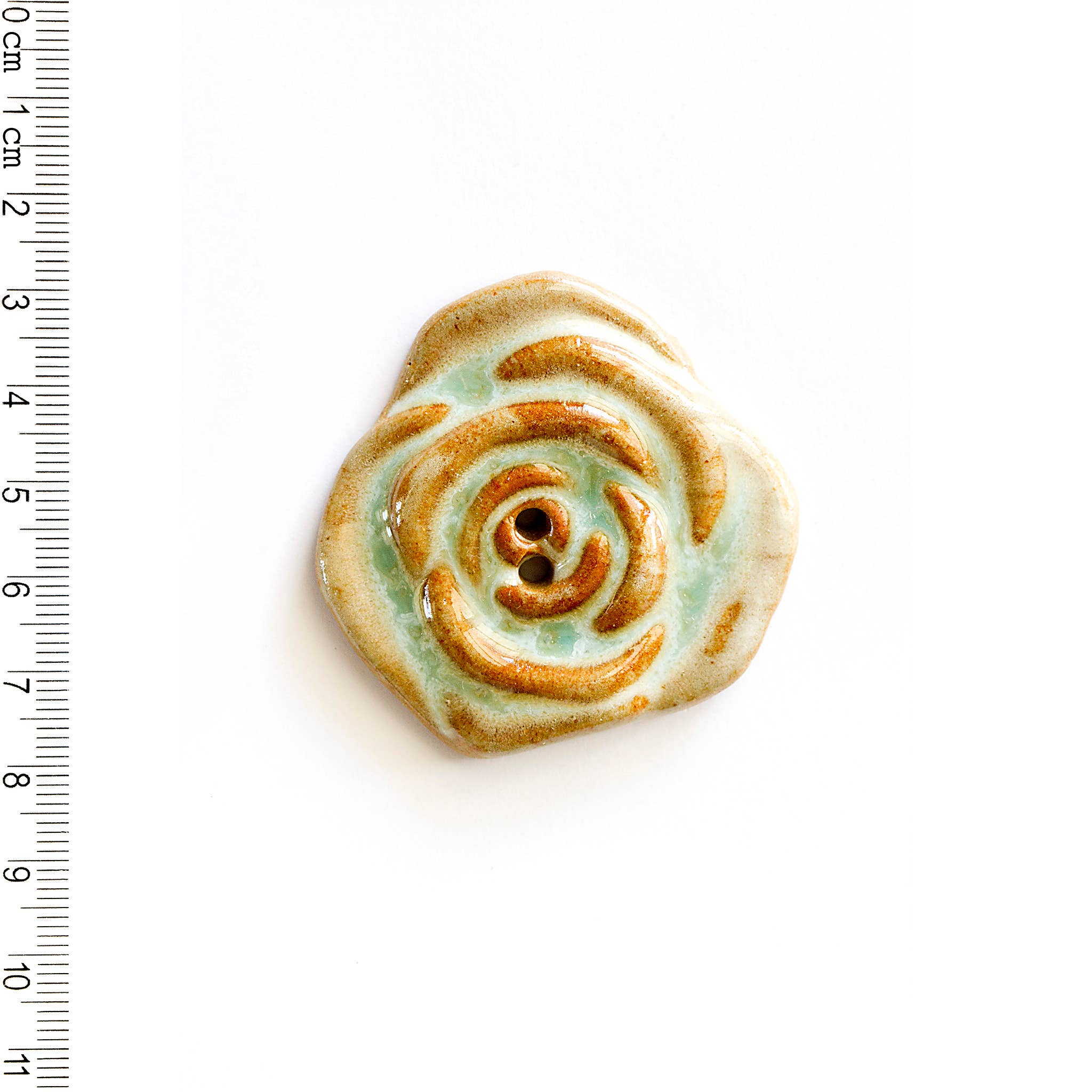 Handmade Extra Large Vintage Style Rose Button