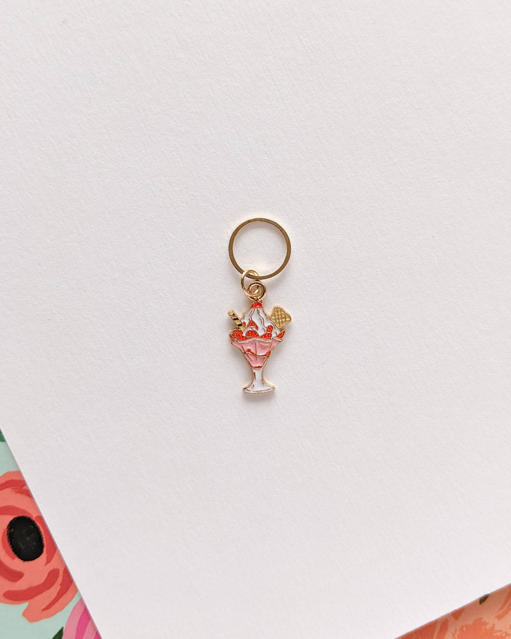 Hello Kim Stitch Markers - Ice cream sundaes