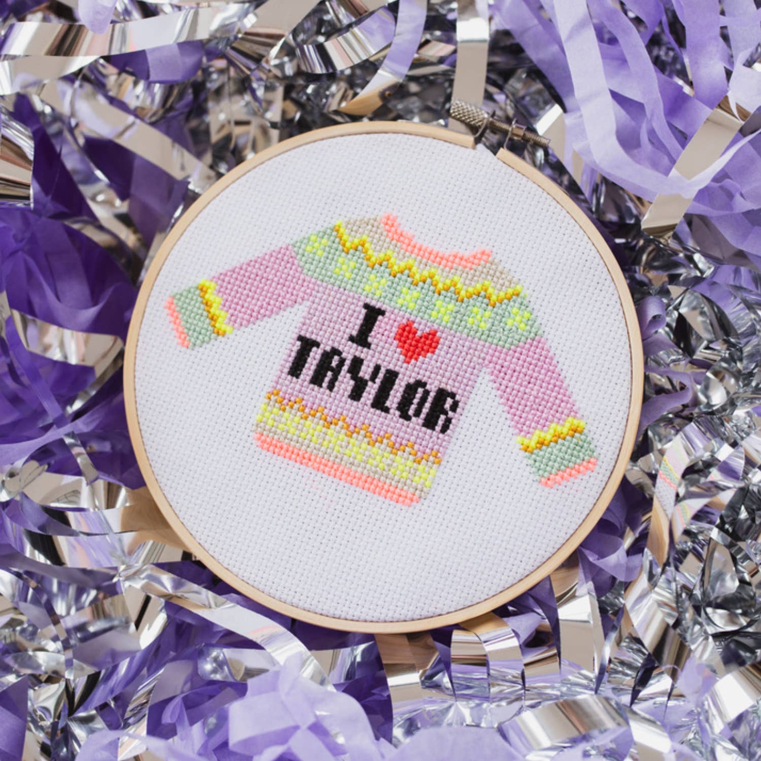 Cotton Clara I Love Taylor Jumper Cross Stitch Kit