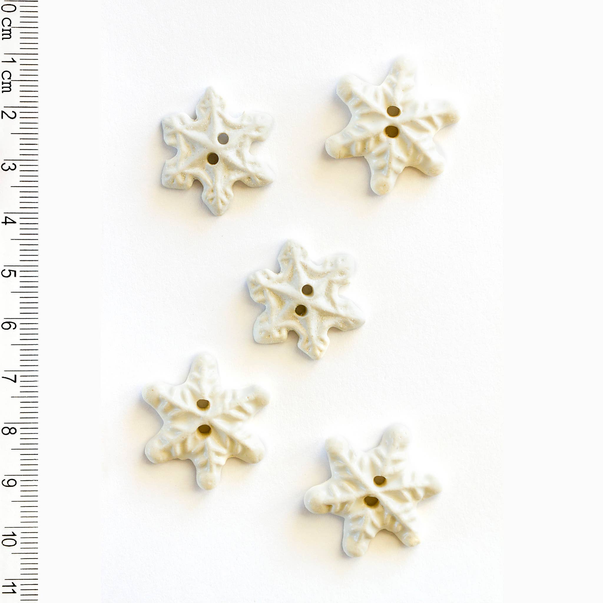 Handmade Snowflake Buttons