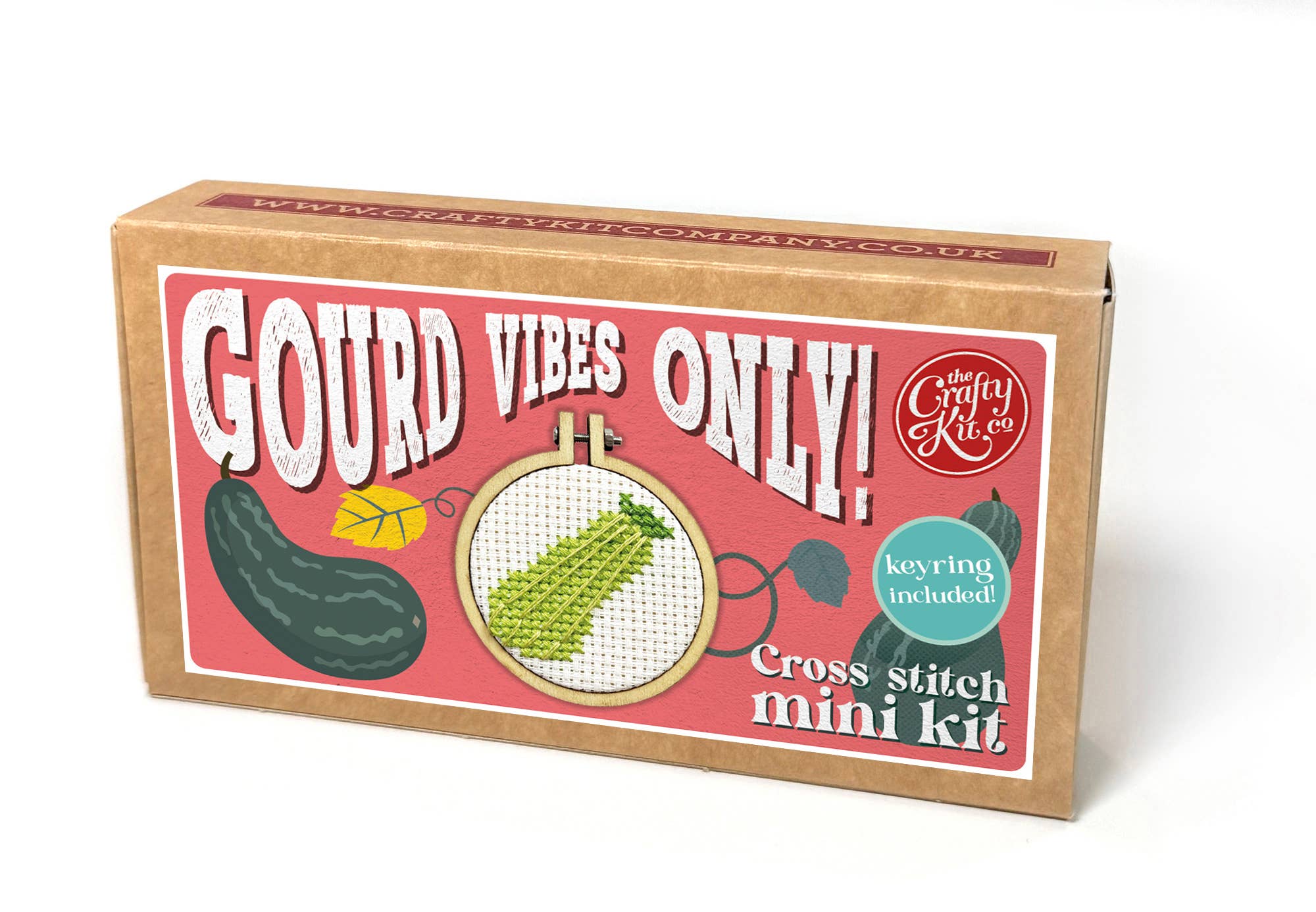 The Crafty Kit Company 'Gourd vibes only!' Mini Matchbox Cross Stitch Kit