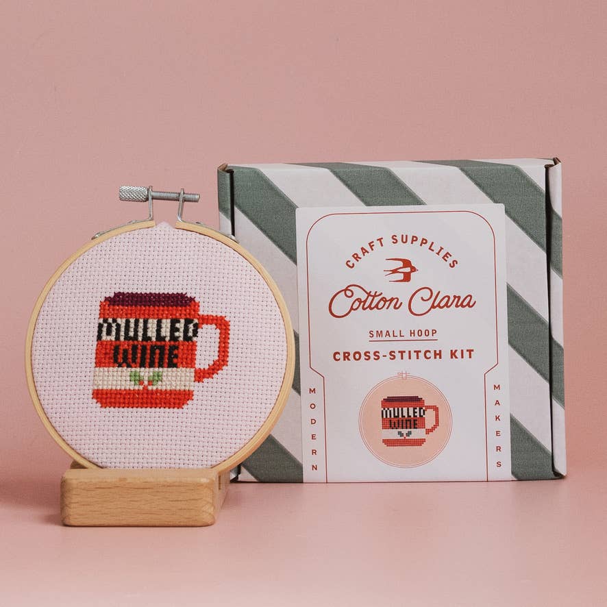 Cotton Clara Mulled Wine Cross Stitch Kit
