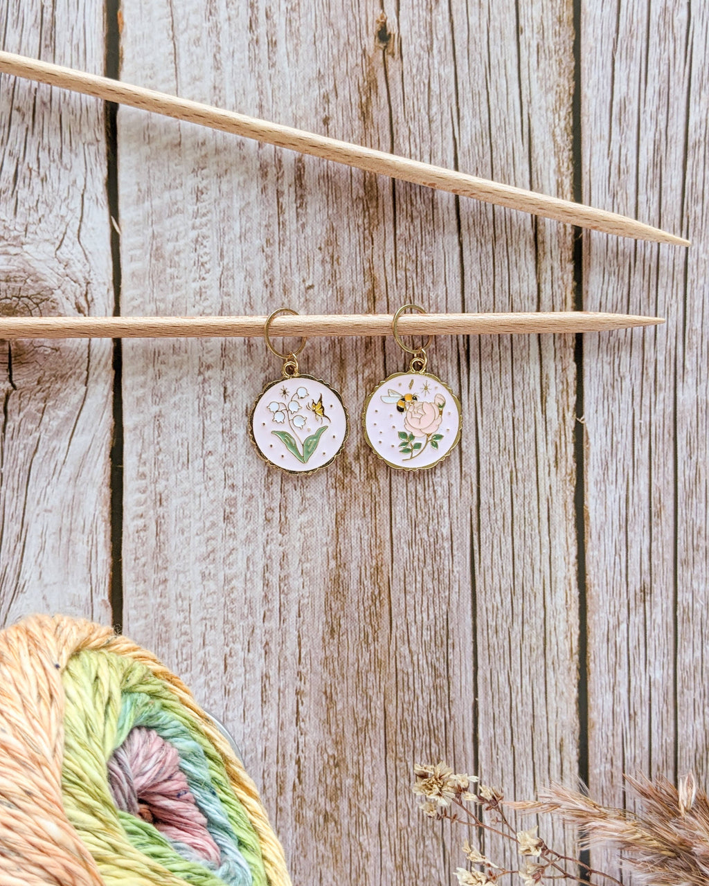 Hello Kim Stitch Markers - Spring