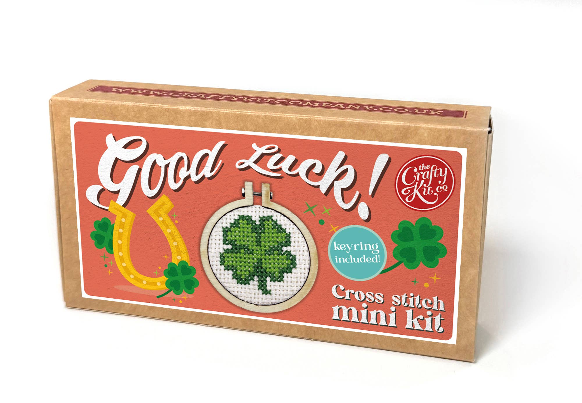 The Crafty Kit Company 'Good Luck!' Mini Matchbox Cross Stitch Kit
