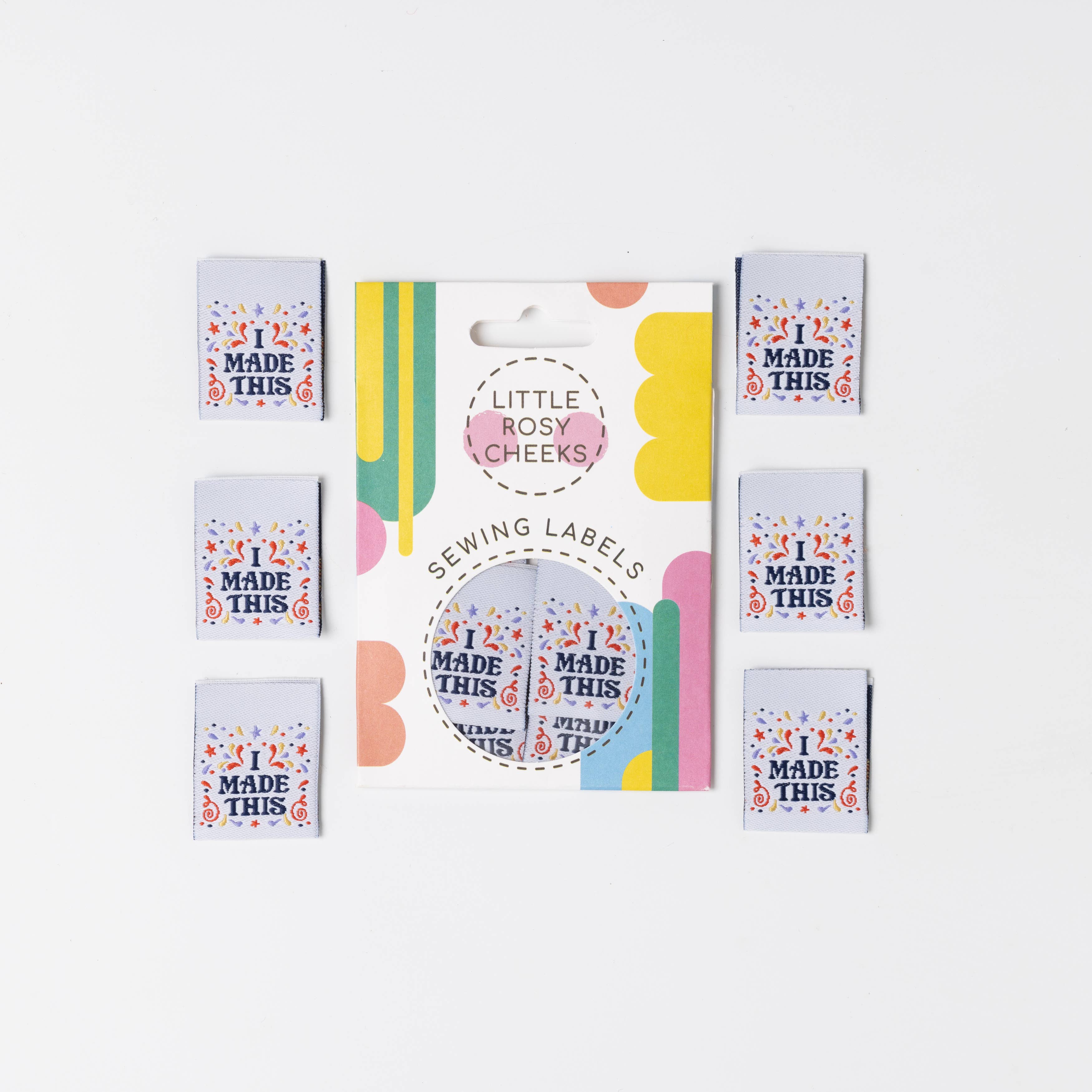 Little Rosie Cheeks I Made This & I Can Do Anything Sewing Labels