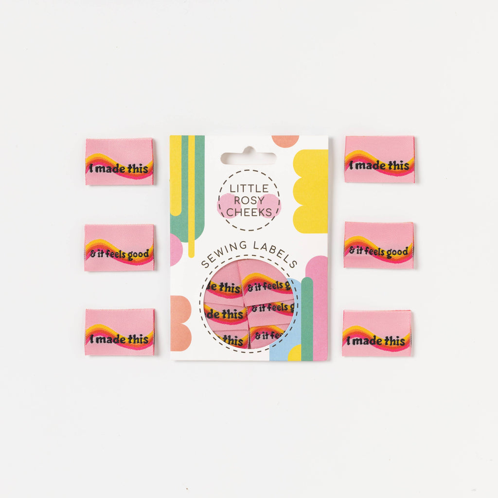 Little Rosie Cheeks I Made This & It Feels Good Sewing Labels