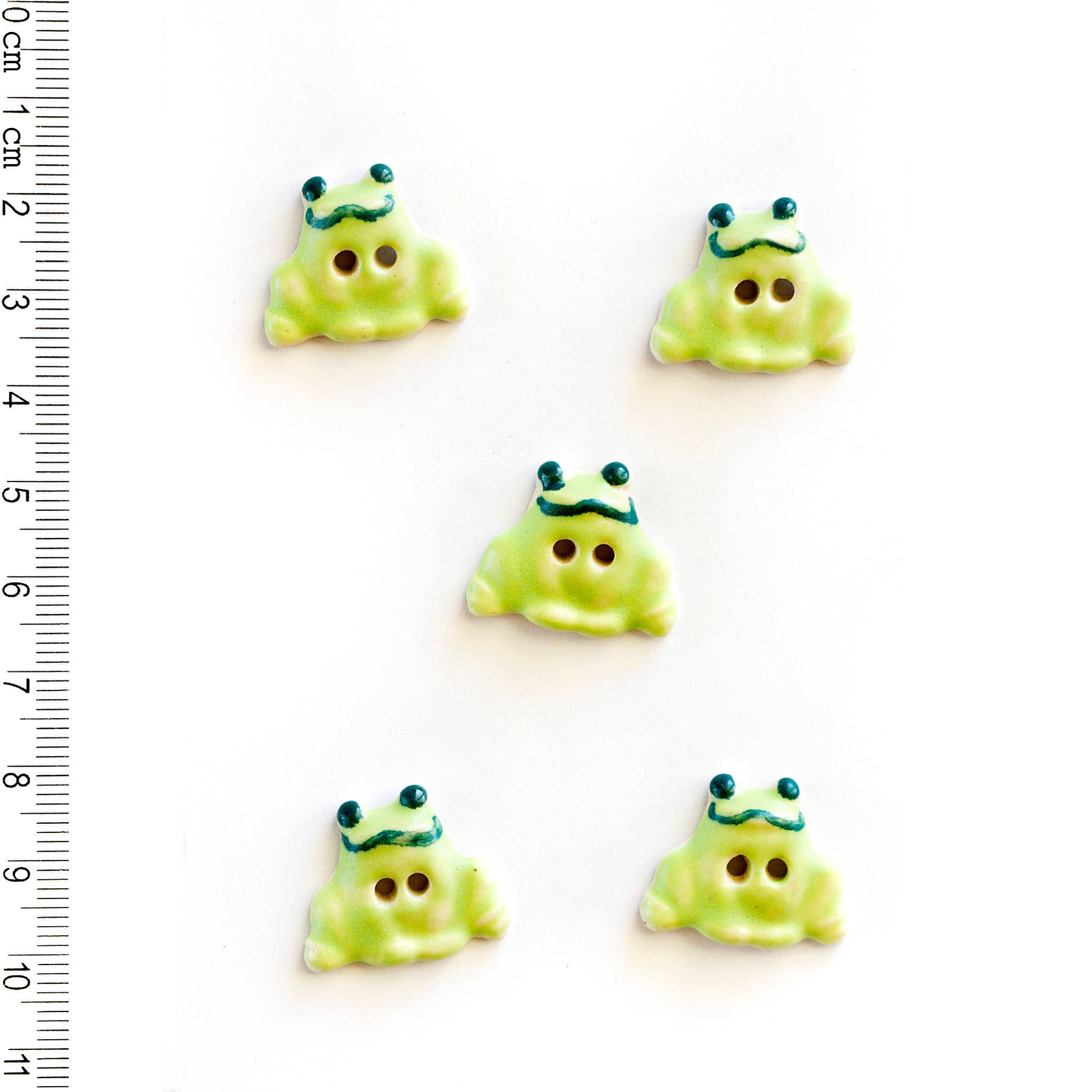 Handmade Frog Buttons