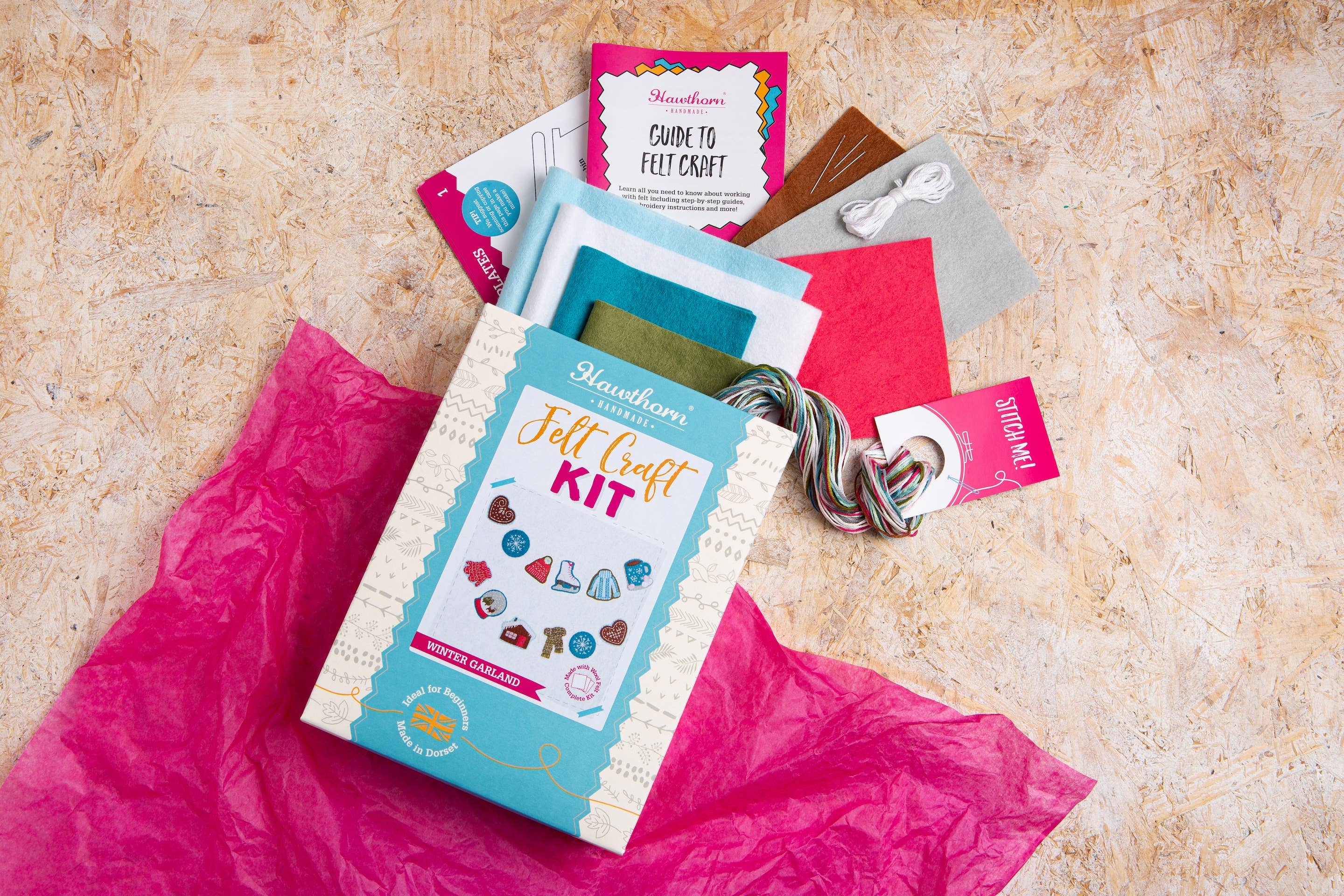 Hawthorn Handmade Winter Garland Felt Craft Kit | Christmas Craft Kit