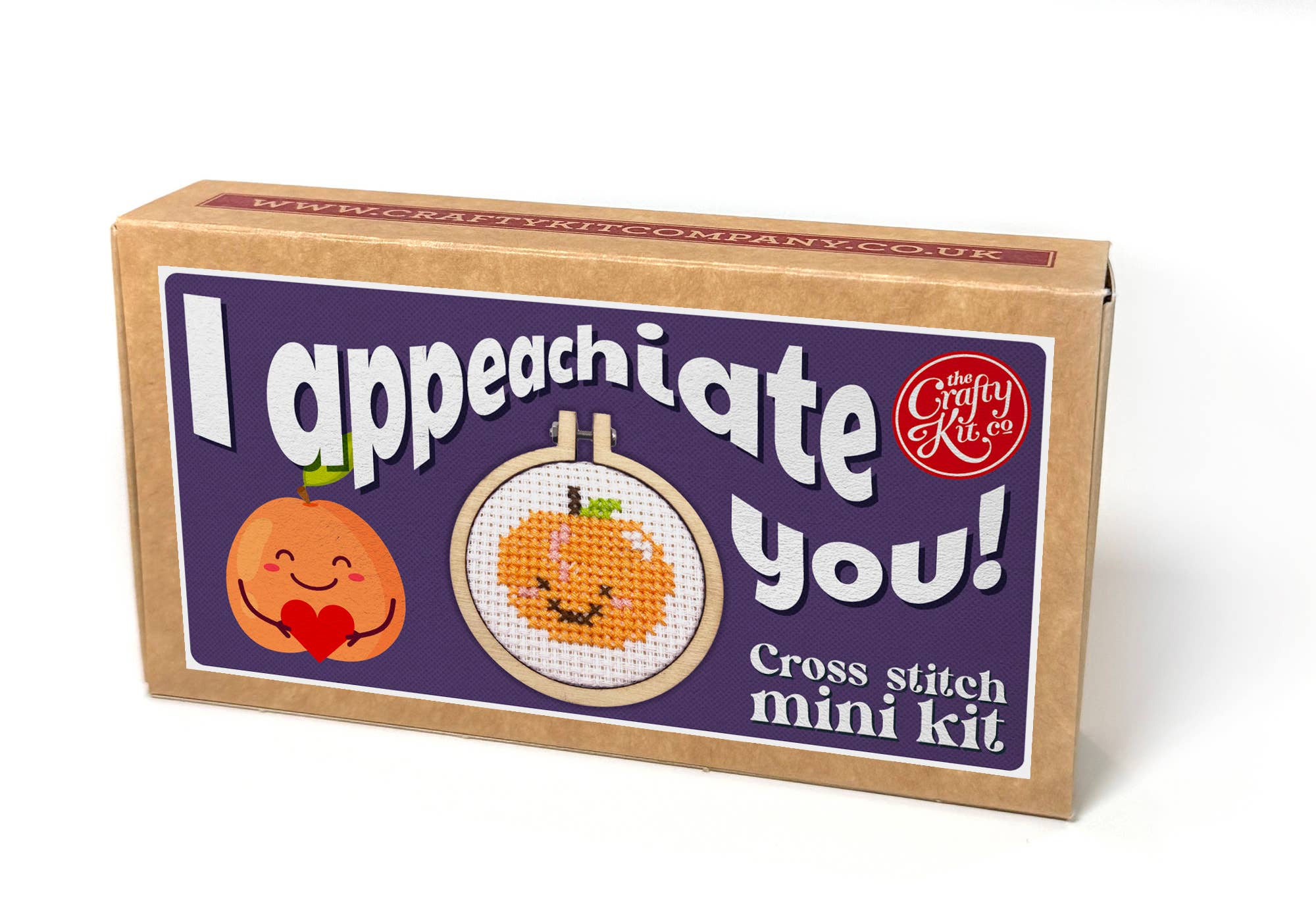The Crafty Kit Company 'I Appeachiate You!' Mini Matchbox Cross Stitch Kit