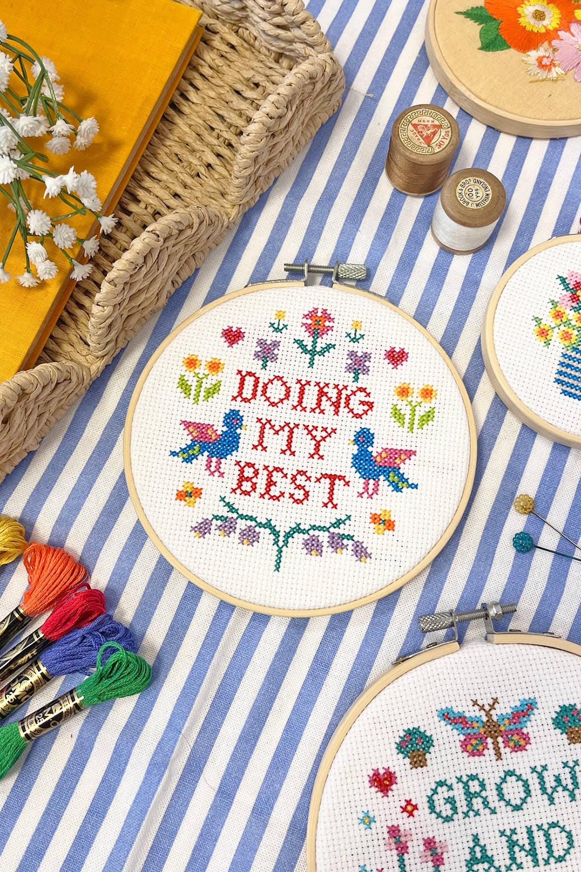 The Make Arcade 'Doing my Best' Large cross stitch