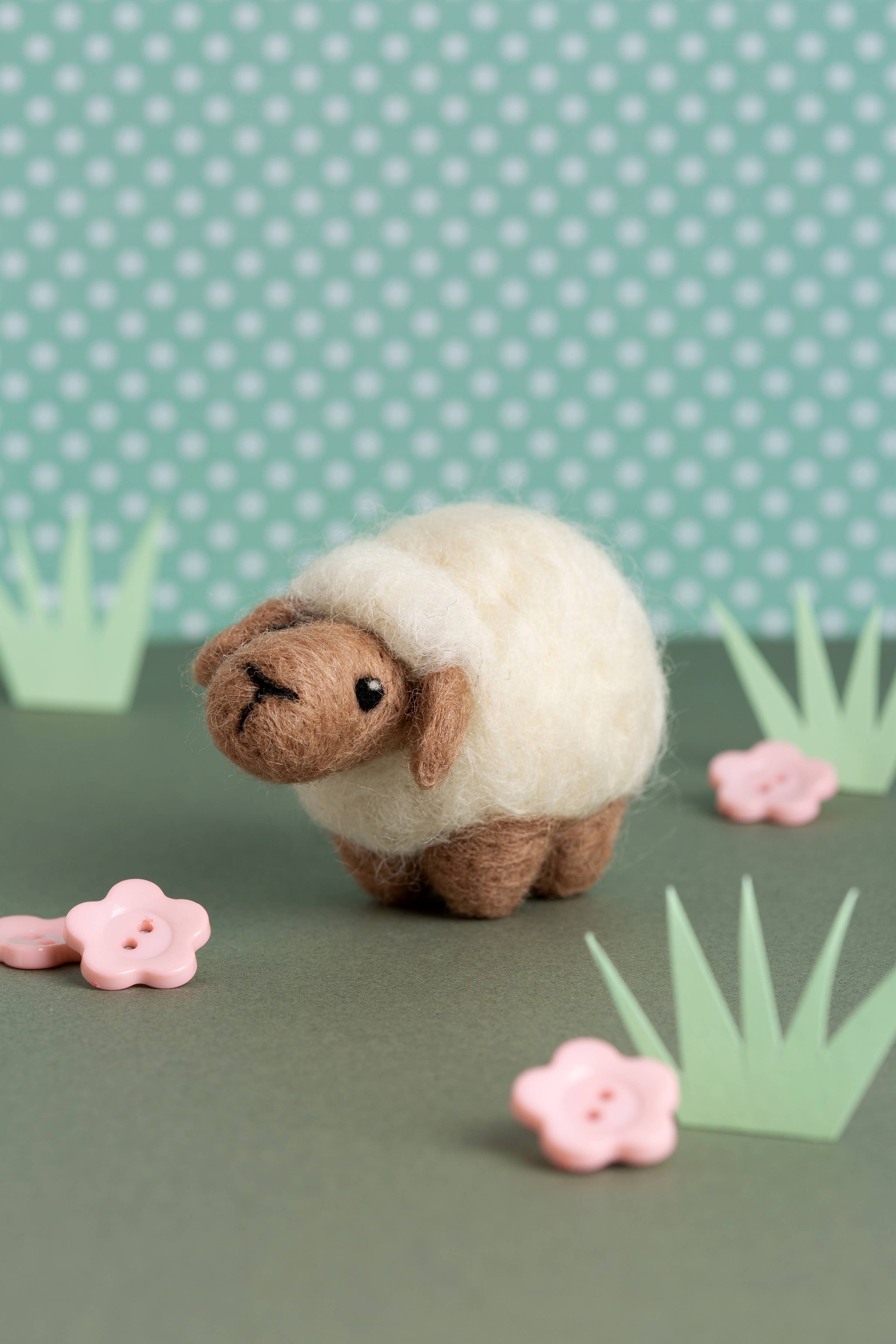 Hawthorn Handmade Sheep Mini Needle Felting Kit | Beginner Craft Kit