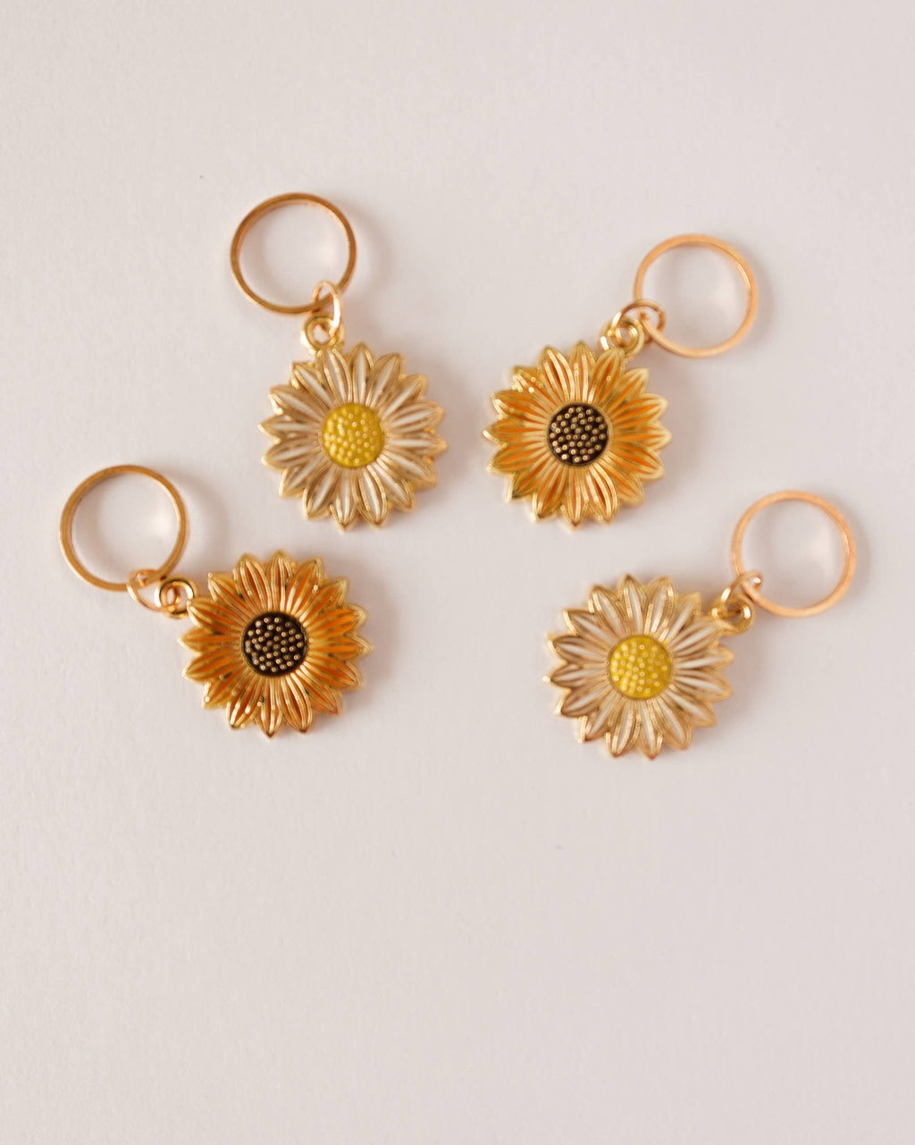Hello Kim Stitch Markers - Sunflowers