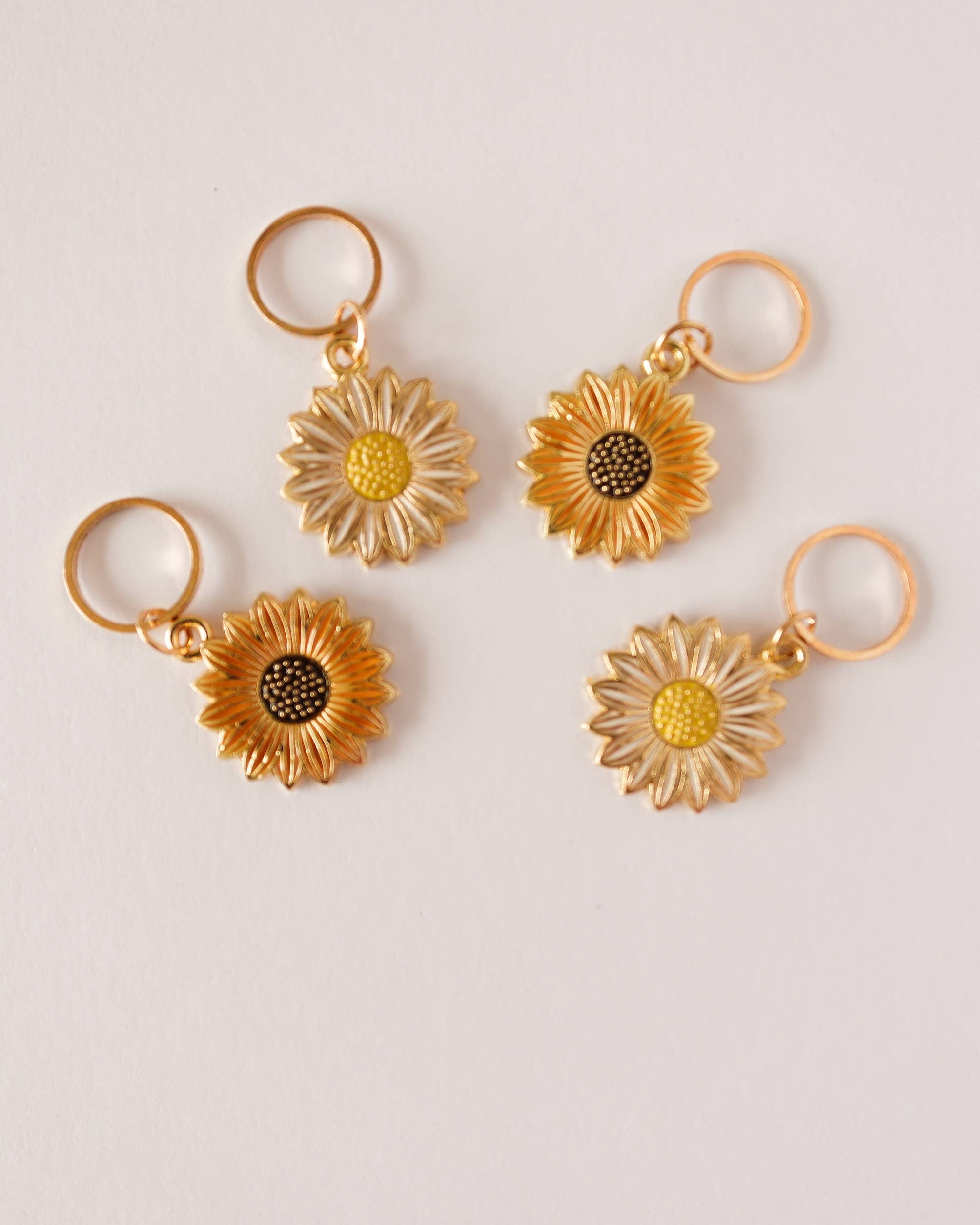 Hello Kim Stitch Markers - Sunflowers