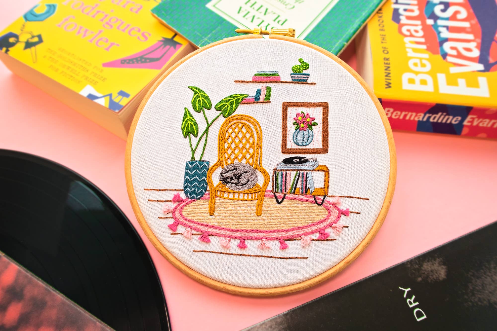 Pixels & Purls Cat Nap Embroidery Kit
