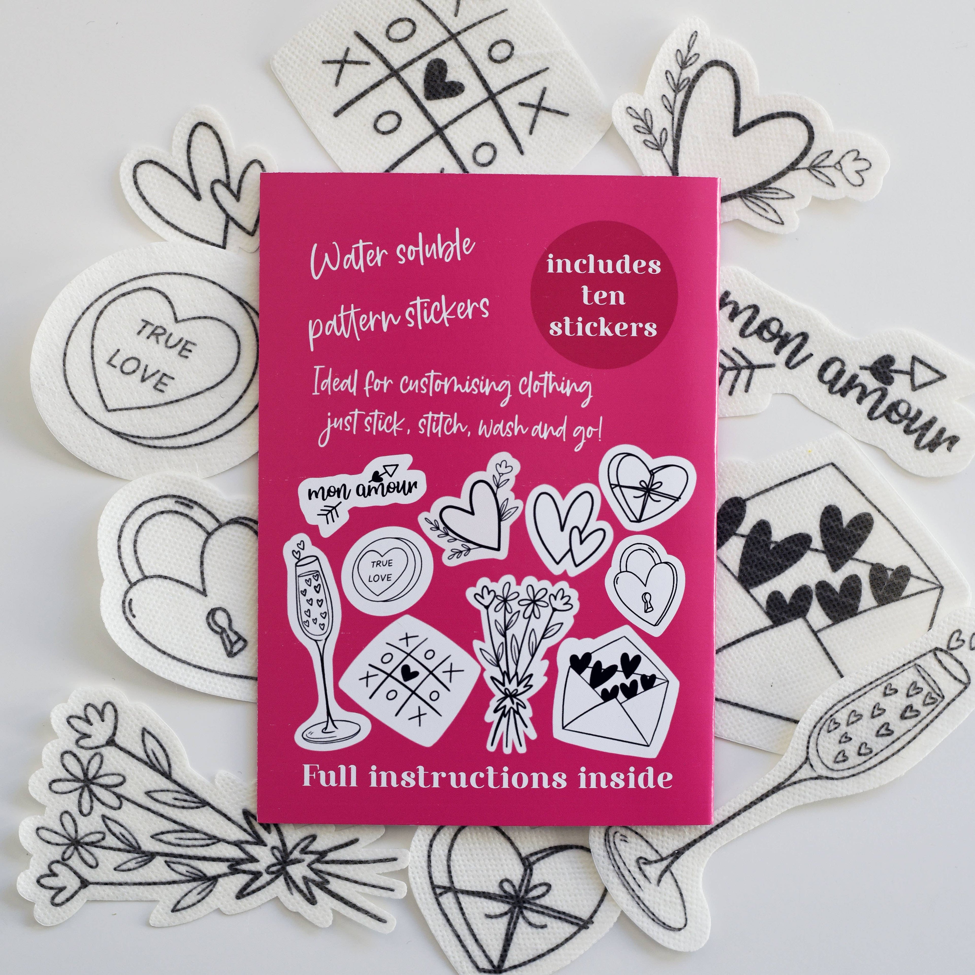 Blackbird & Bloom - Romance Stick & Stitch Embroidery Patterns