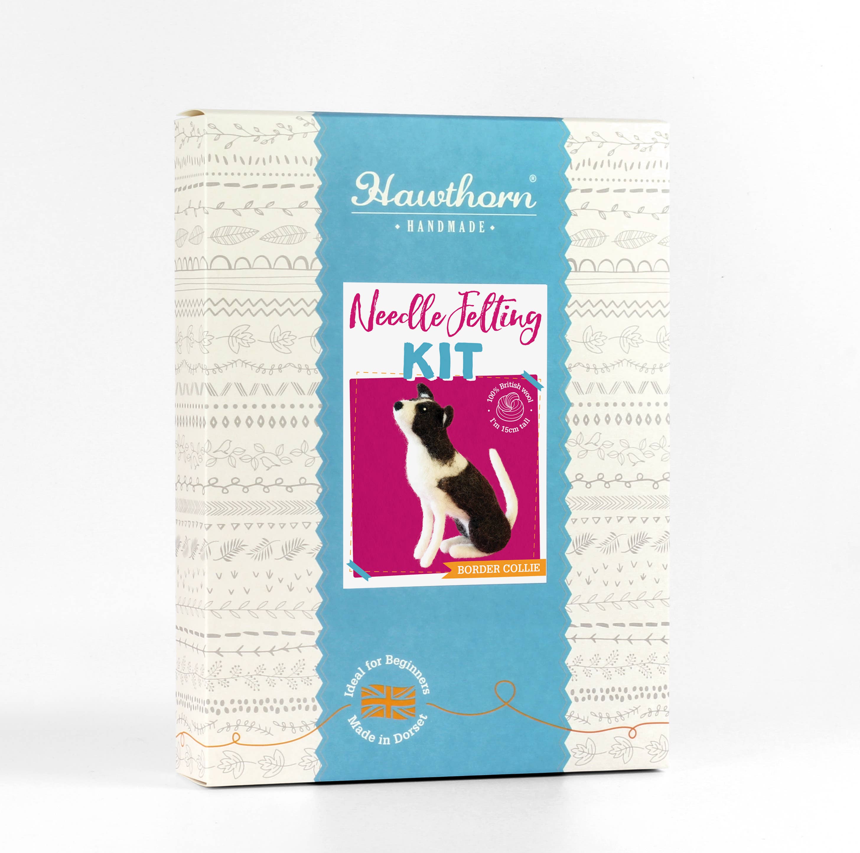 Hawthorn Handmade Border Collie Needle Felting Kit | Complete Craft Kit