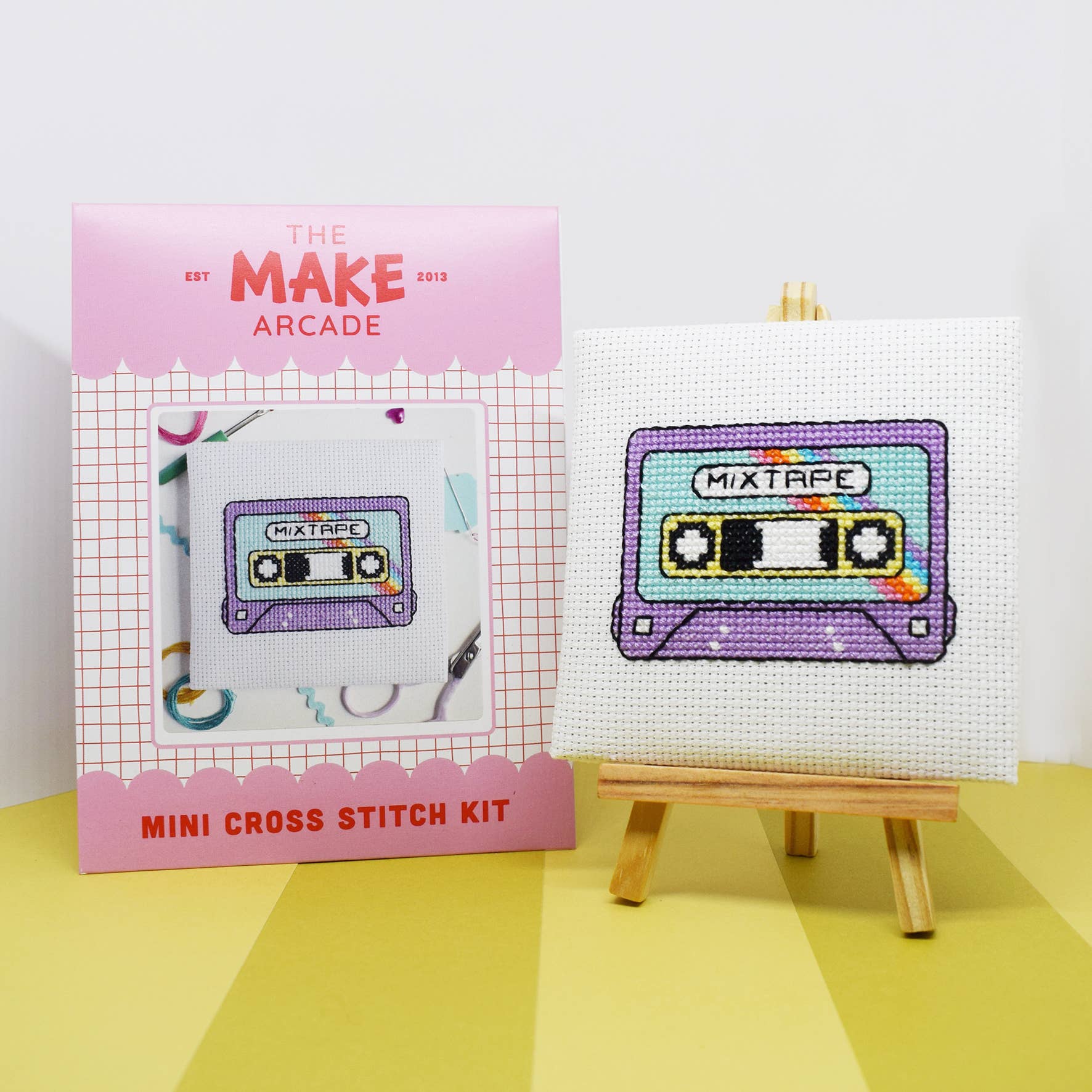 The Make Arcade 'Mixtape' Mini Cross Stitch Kit