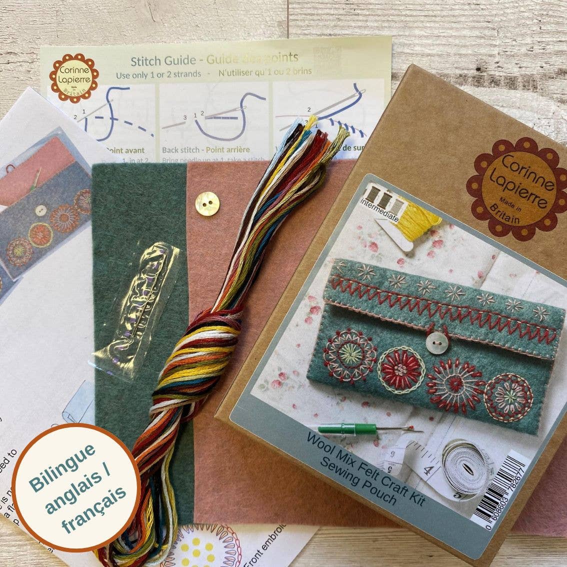 Corinne Lapierre Sewing Pouch Felt Craft Mini Kit