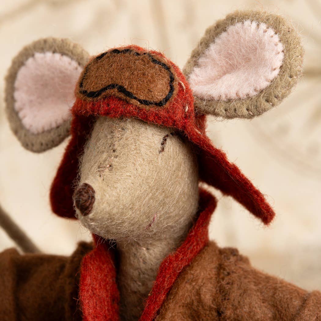 Corinne Lapierre Little Mouse The Aviator Felt Craft Mini Kit