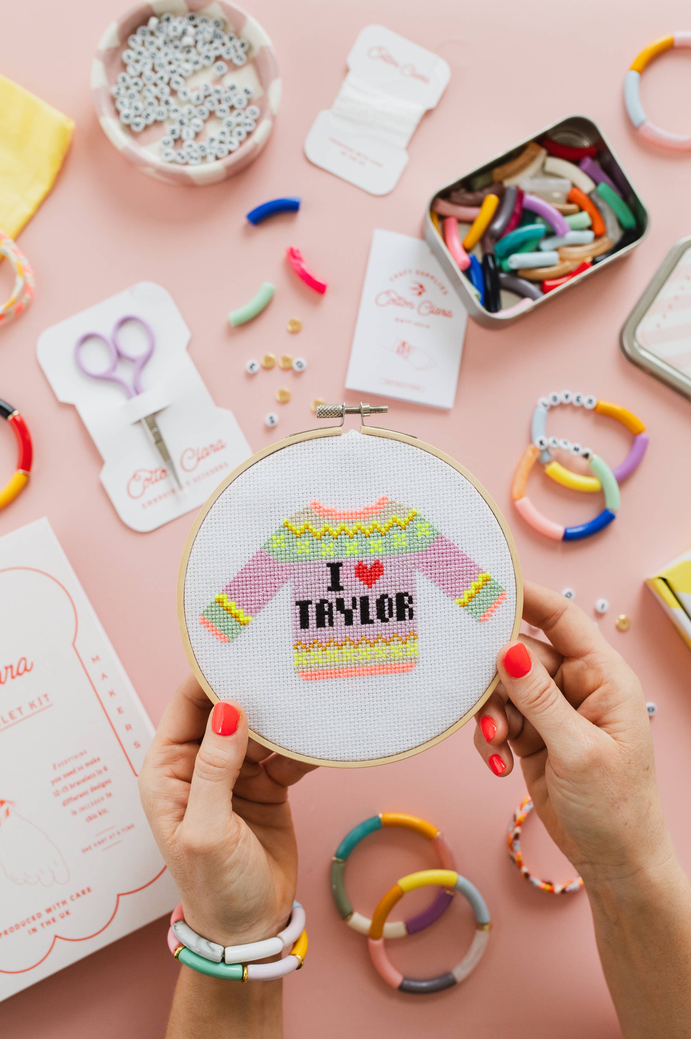 Cotton Clara I Love Taylor Jumper Cross Stitch Kit