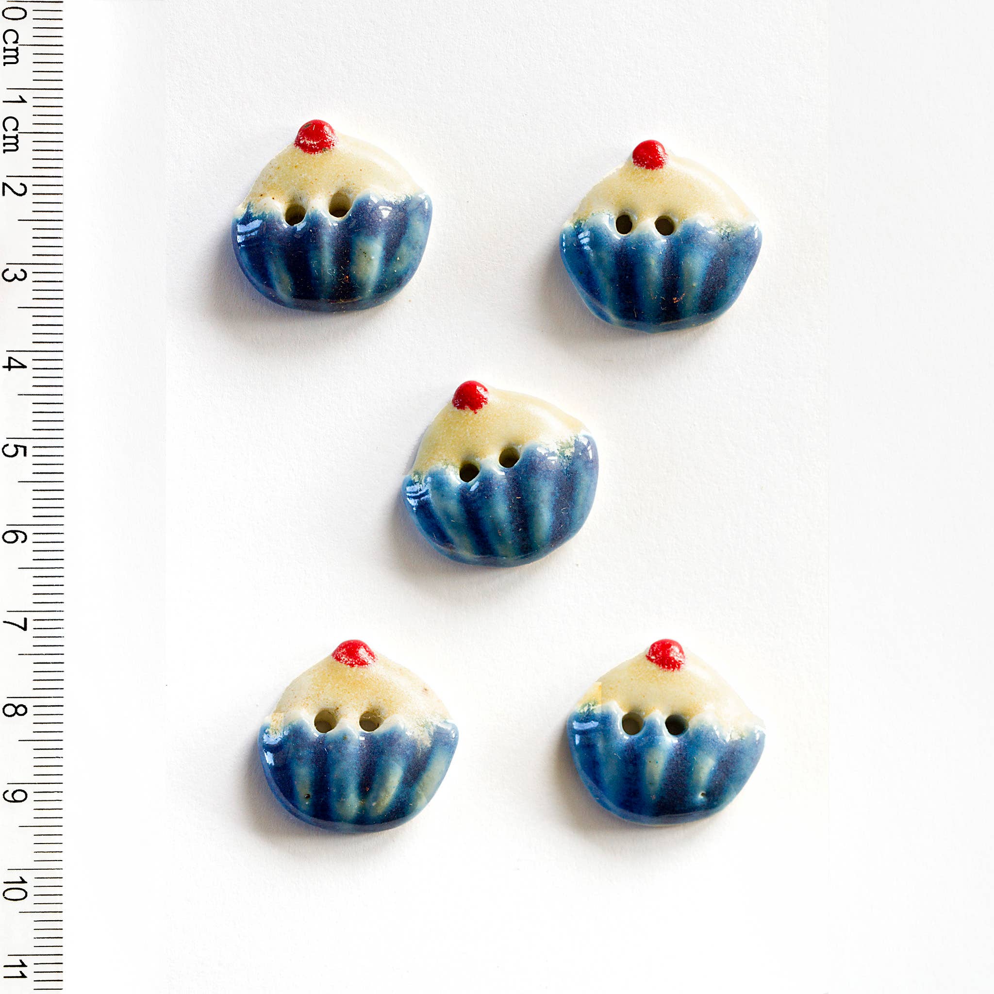 Handmade Cupcake Buttons