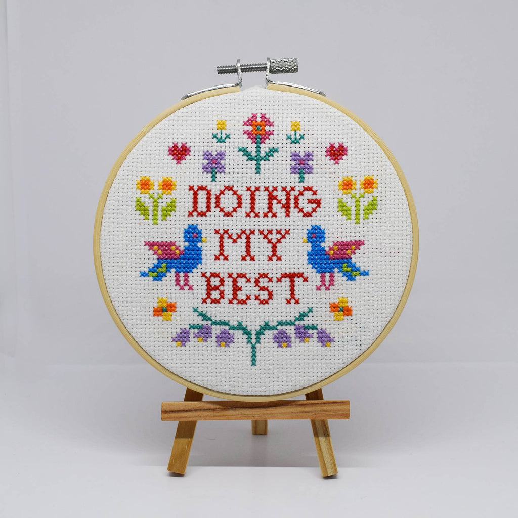 The Make Arcade 'Doing my Best' Large cross stitch