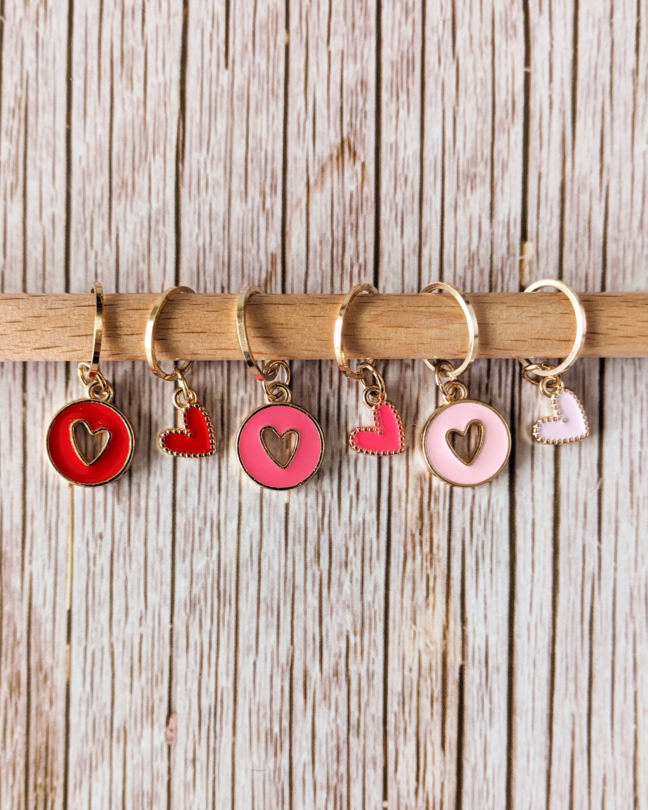 Hello Kim Stitch Markers - Little hearts