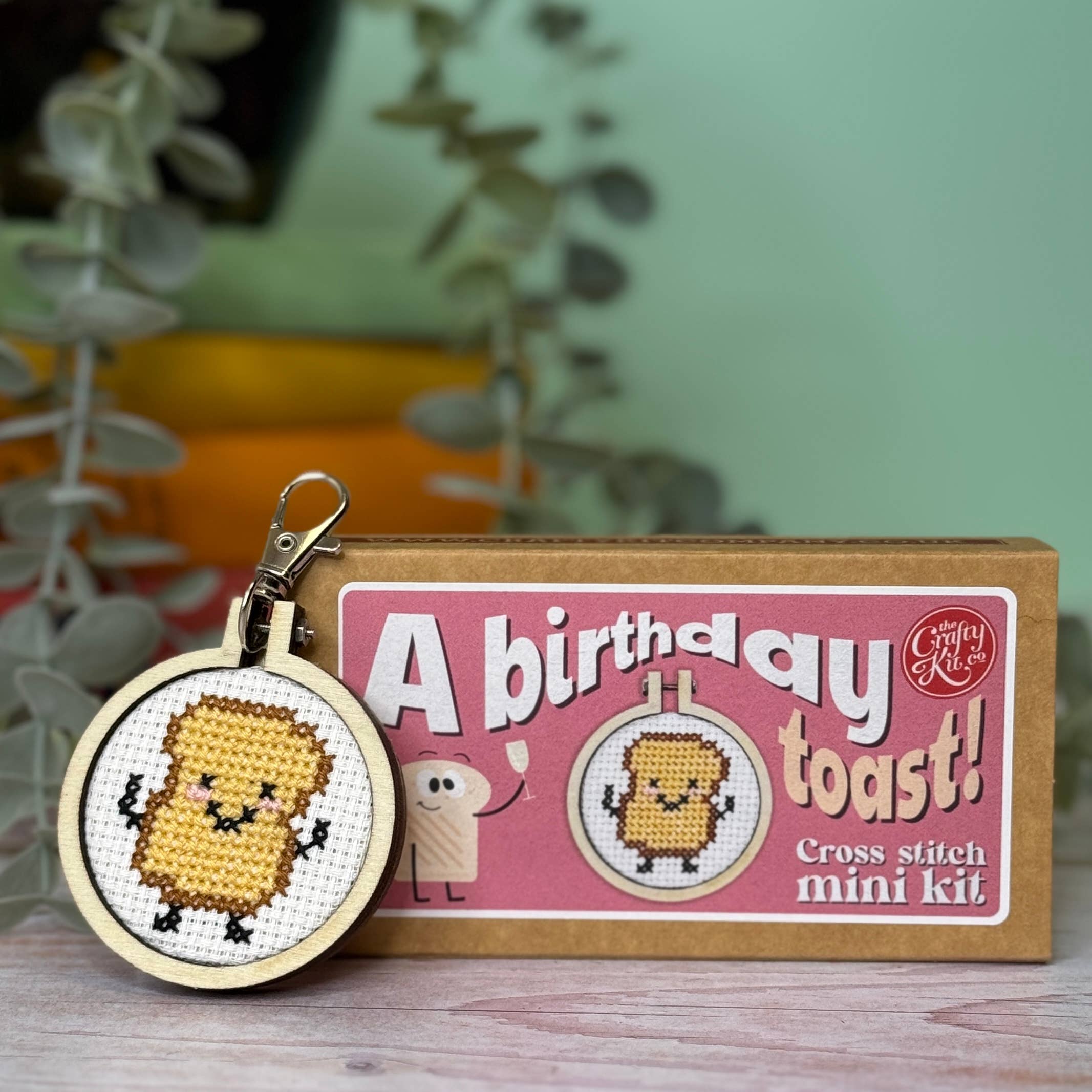The Crafty Kit Company 'A Birthday Toast' Mini Matchbox Cross Stitch Kit
