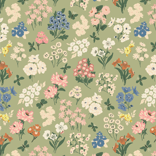 Art Gallery Fabrics A Year In Petals - Bountiful Garden Day (AGF Quilting Cotton)
