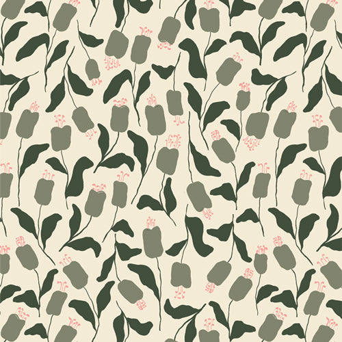 Art Gallery Fabrics A Year In Petals - Mountain Buds Whisper (AGF Quilting Cotton)