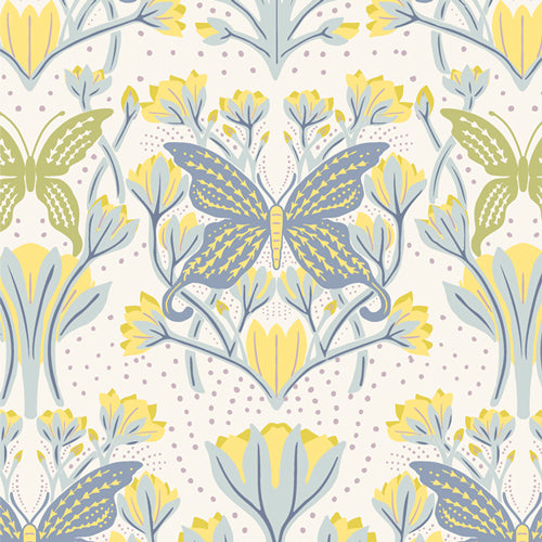 Art Gallery Fabrics Fresh Linen - Butterfly Reflection Dawn (AGF Quilting Cotton)