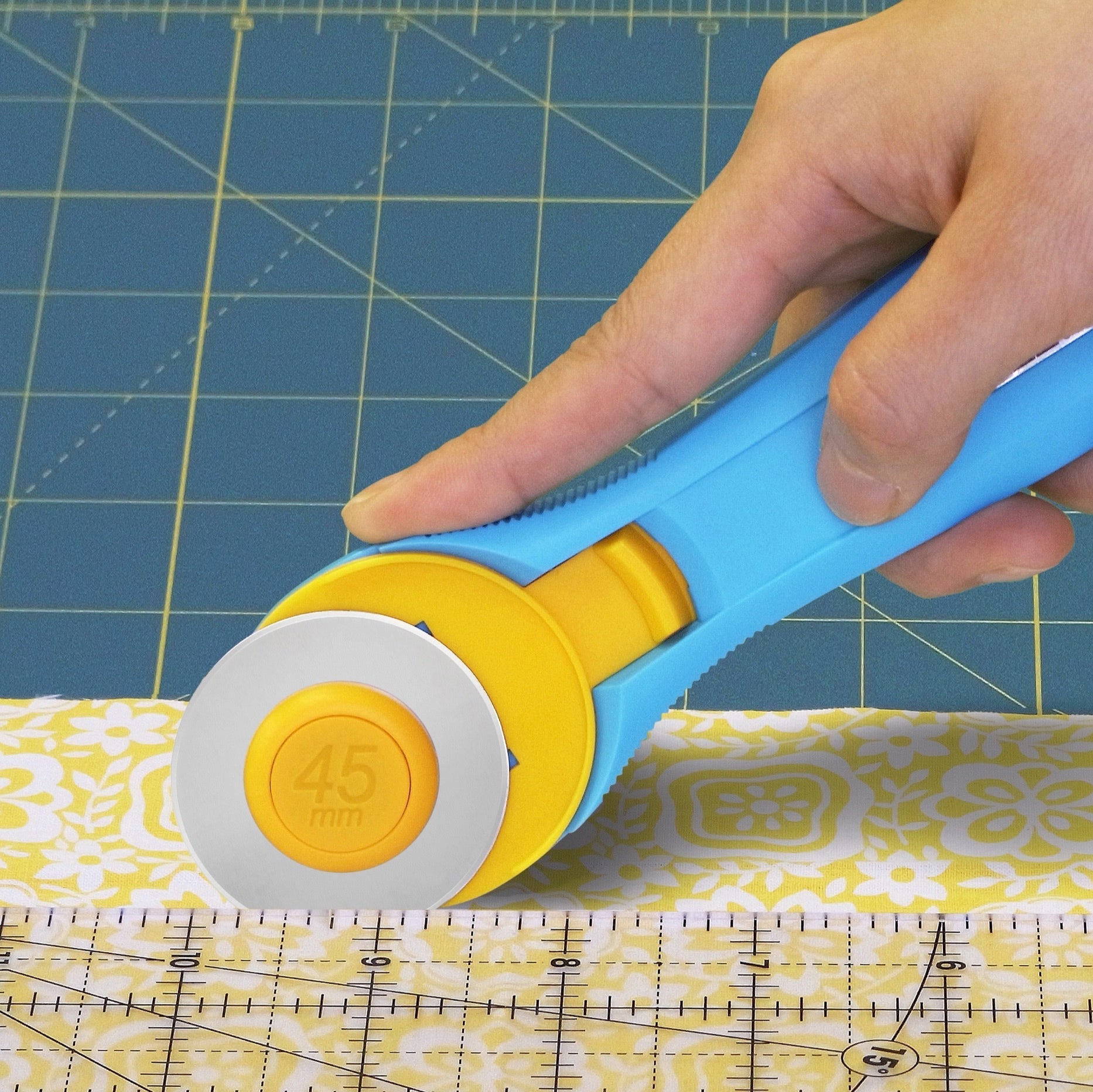 Olfa 45mm Quick-Change Rotary Cutter Aqua