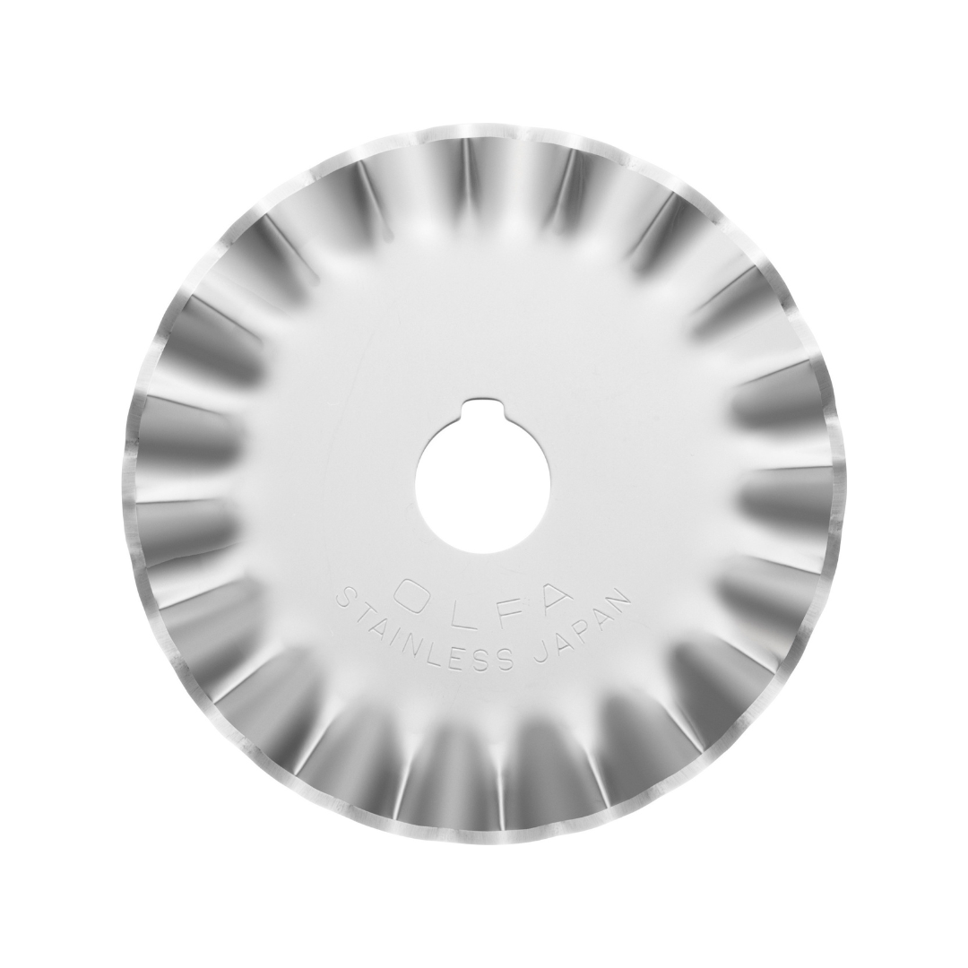 Olfa 45mm Replacement Pinking Blade for Rotary Cutters (1pc)