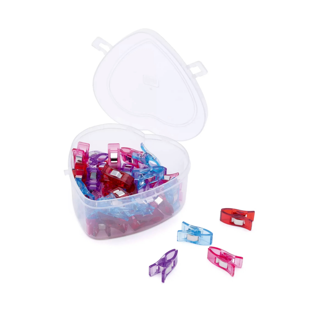 Prym Love Fabric Clips 2.6cm In Heart Box