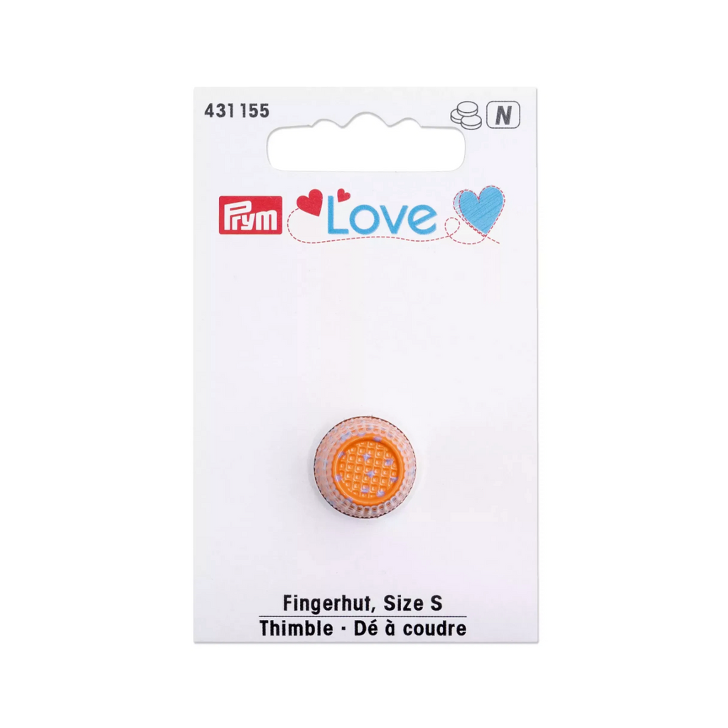 Prym Love Small Thimble Orange (15mm diameter)