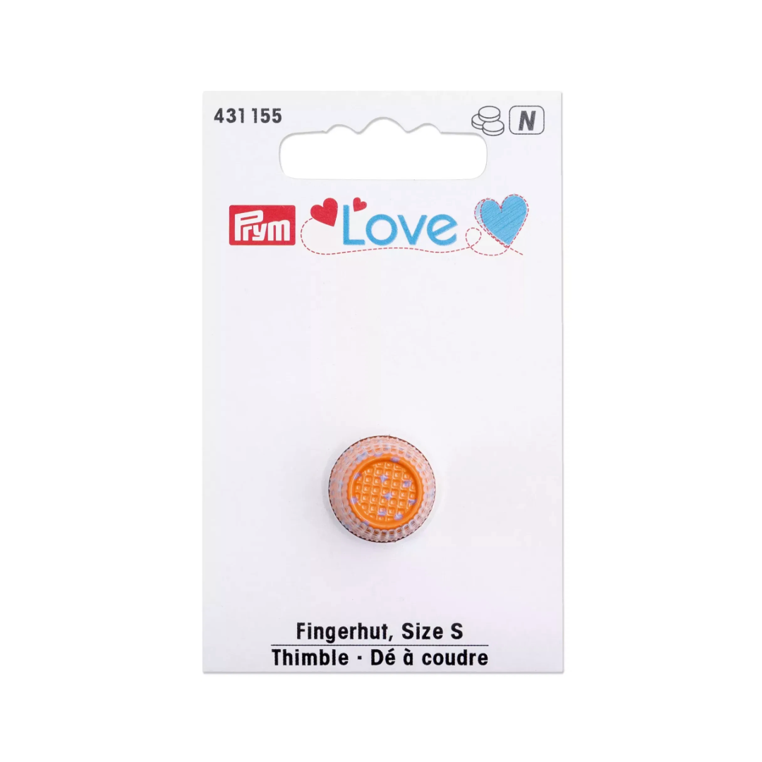 Prym Love Small Thimble Orange (15mm diameter)