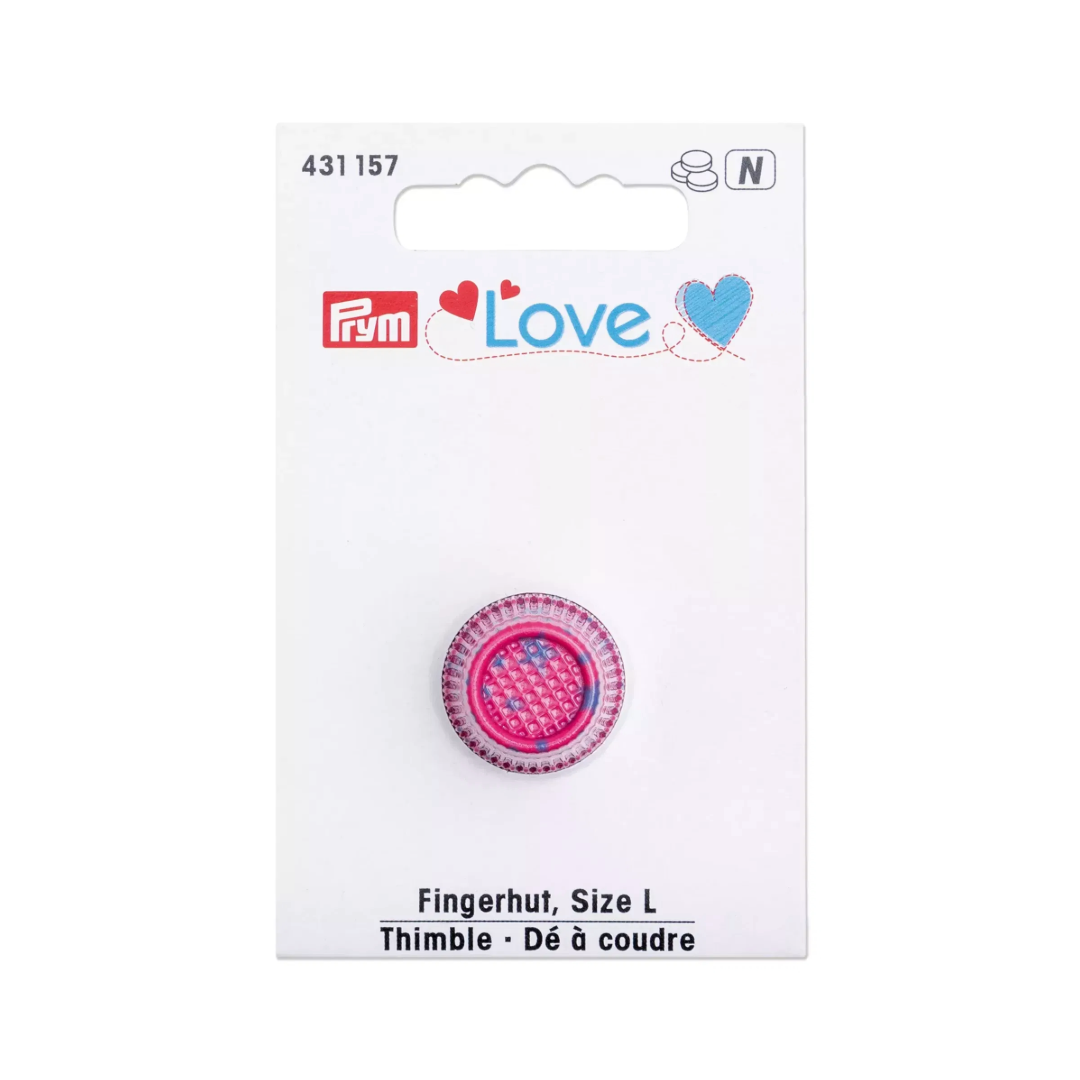 Prym Love Large Thimble Pink (18mm diameter)