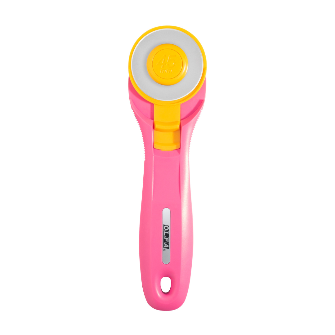 Olfa 45mm Quick-Change Rotary Cutter Pink