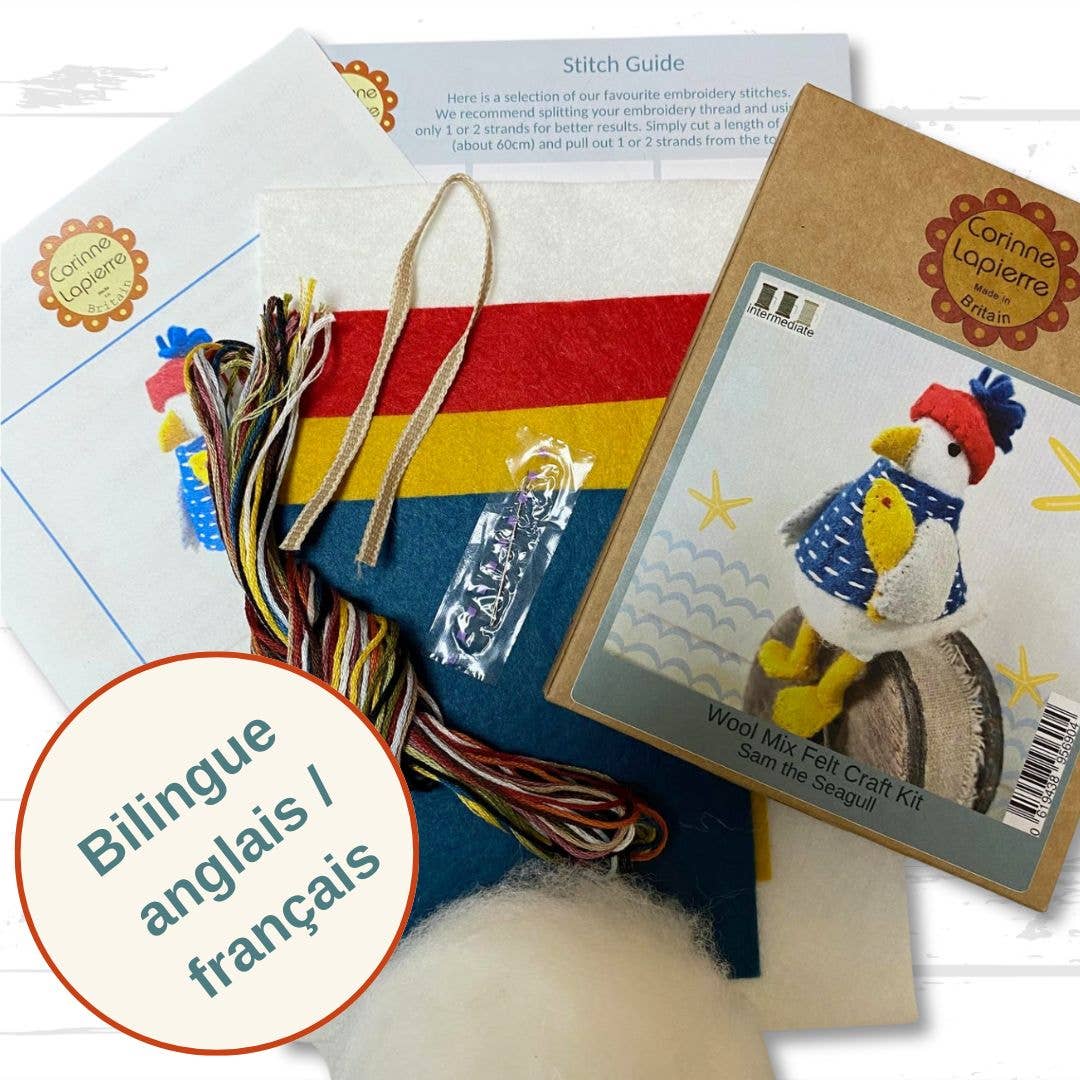 Corinne Lapierre Sam the Seagull Felt Craft Mini Kit