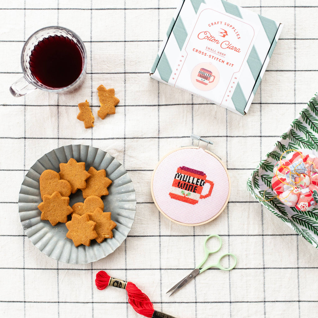 Cotton Clara Mulled Wine Cross Stitch Kit