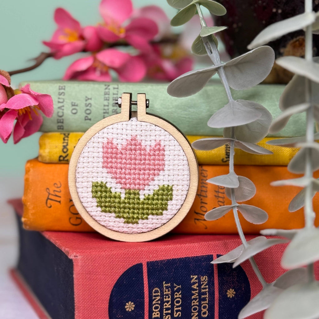 The Crafty Kit Company 'You're Blooming Lovely!' Mini Matchbox Cross Stitch Ki
