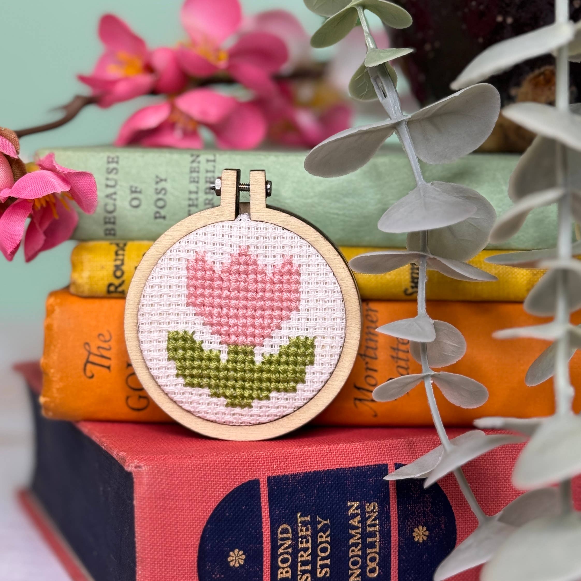 The Crafty Kit Company 'You're Blooming Lovely!' Mini Matchbox Cross Stitch Ki