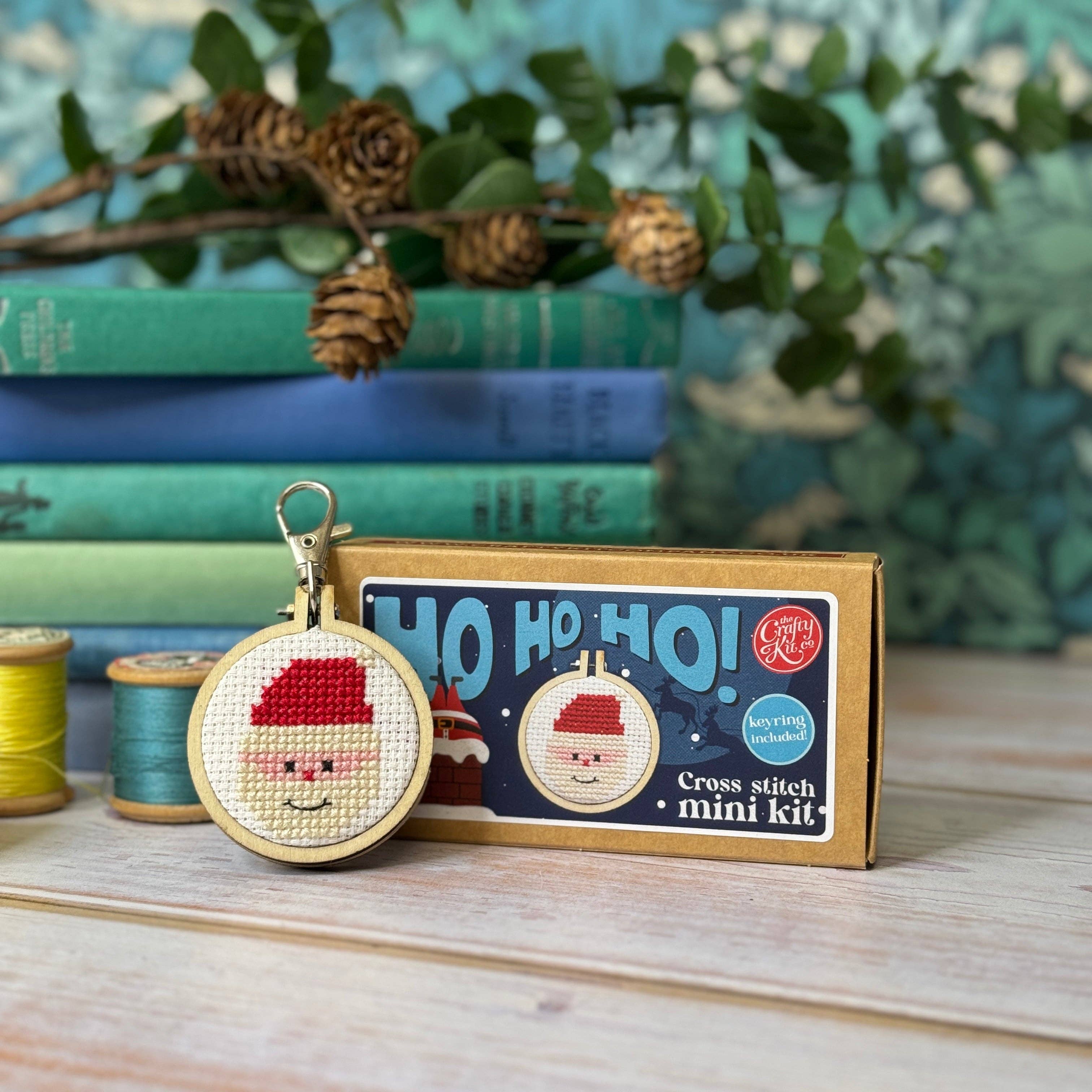 The Crafty Kit Company Santa Mini Matchbox Christmas Cross Stitch Kit