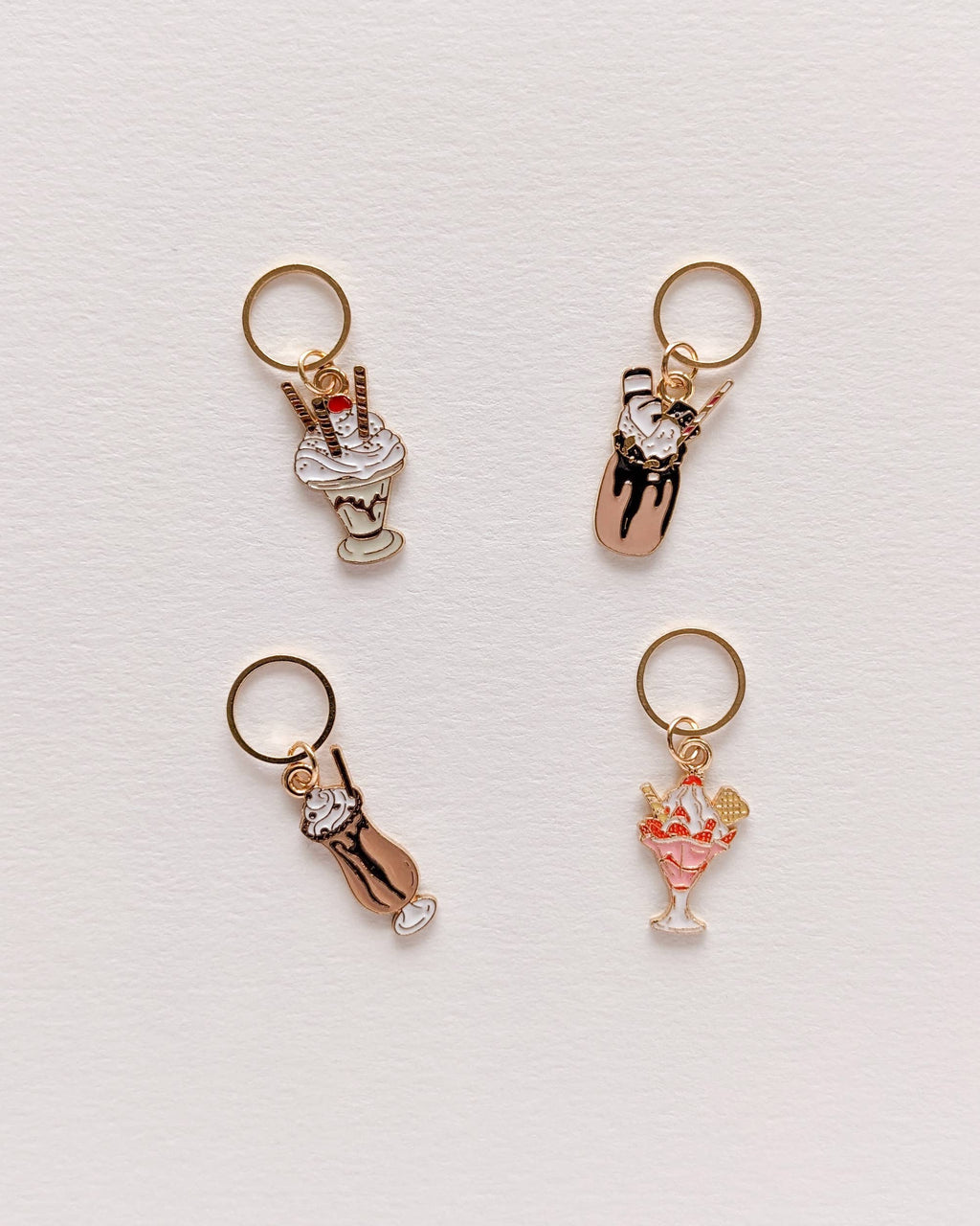 Hello Kim Stitch Markers - Ice cream sundaes