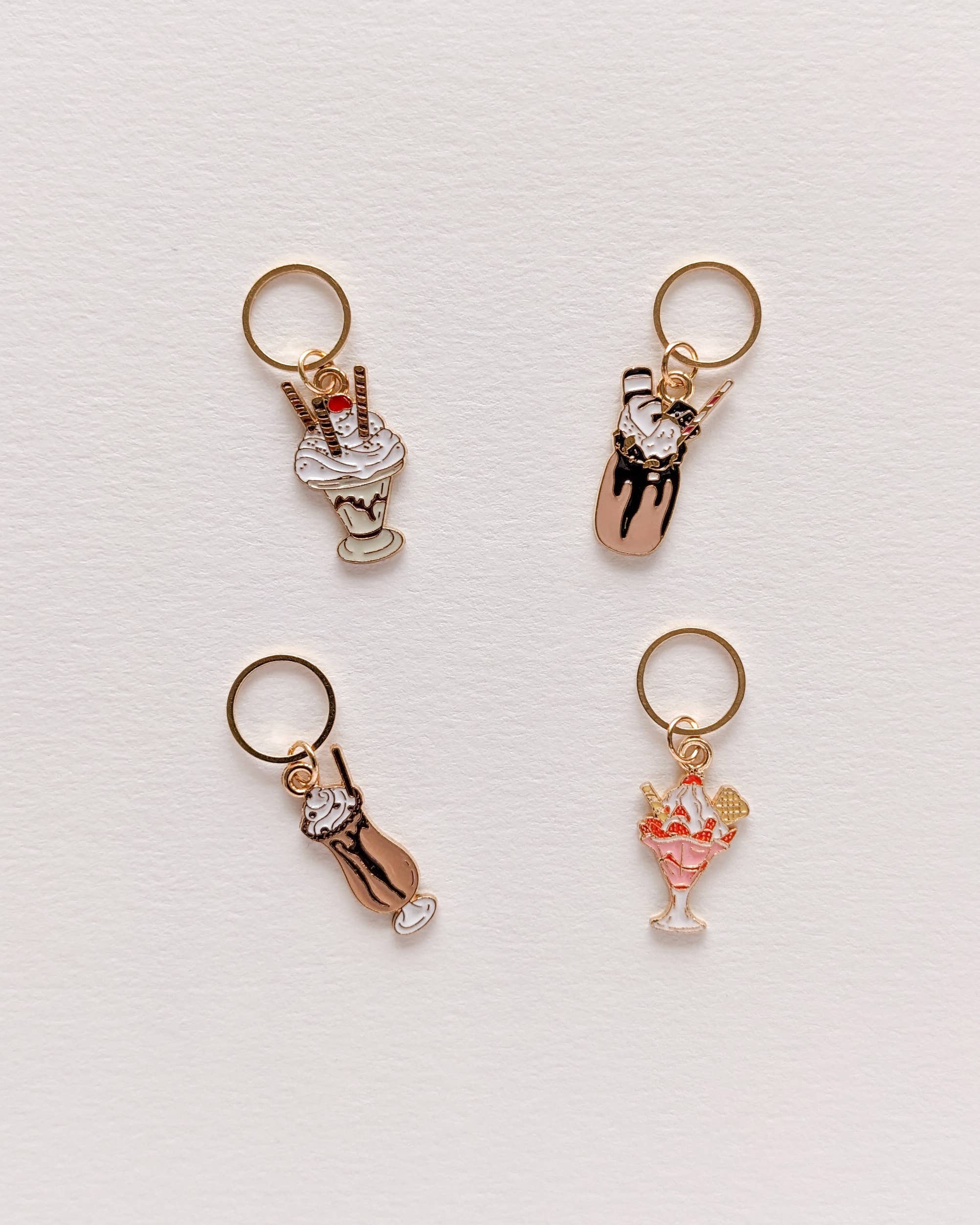 Hello Kim Stitch Markers - Ice cream sundaes