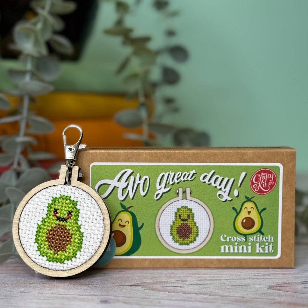 The Crafty Kit Company 'Avo Great Day!' Mini Matchbox Cross Stitch Kit