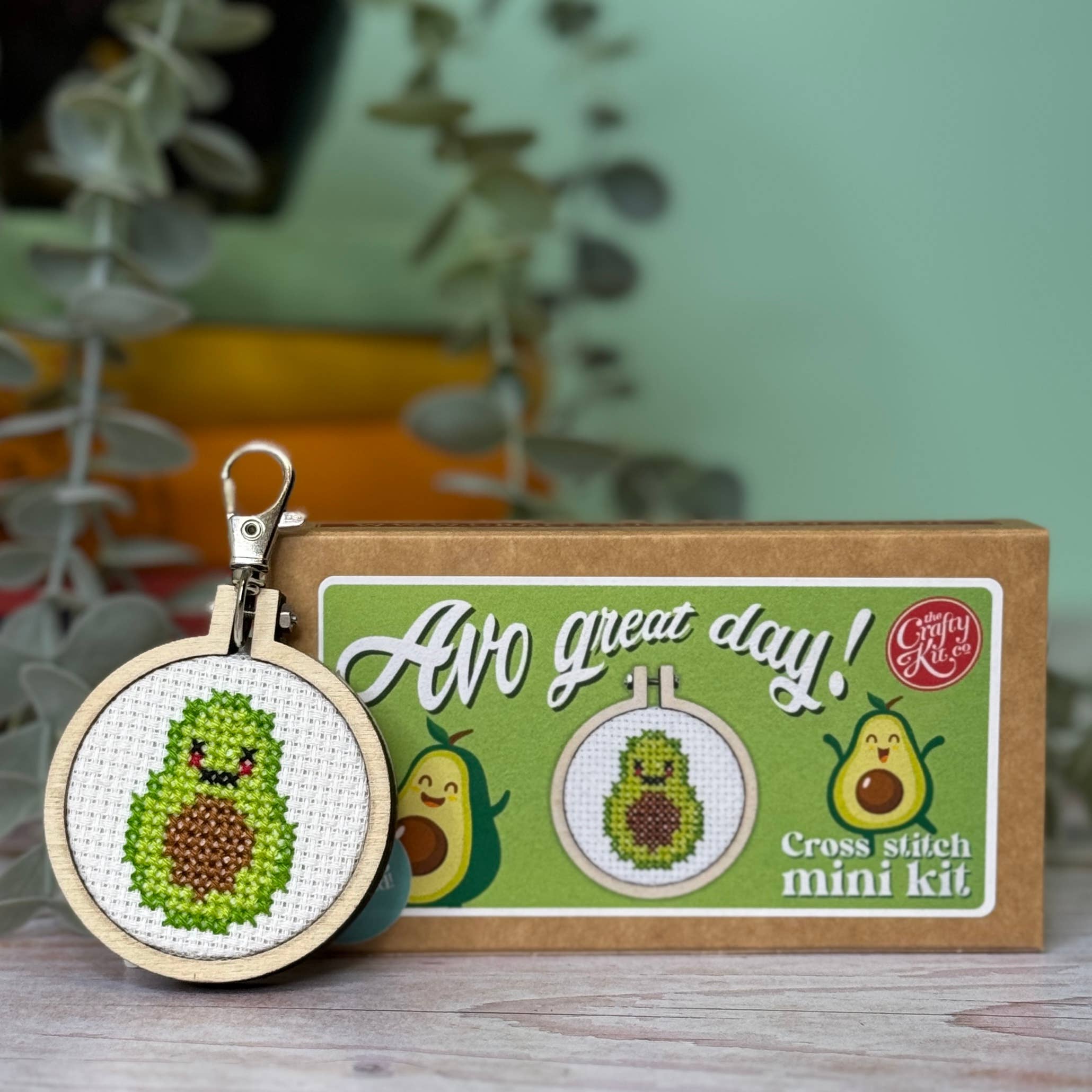 The Crafty Kit Company 'Avo Great Day!' Mini Matchbox Cross Stitch Kit
