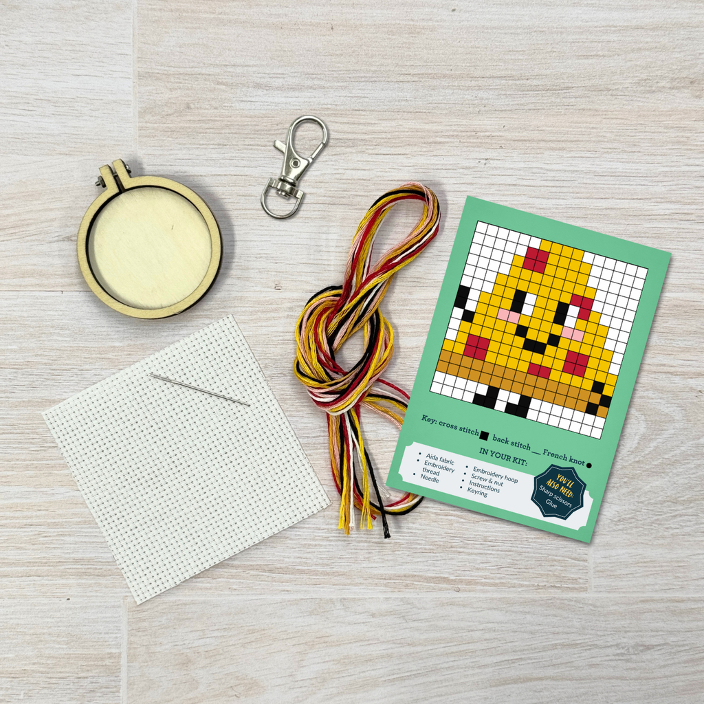 The Crafty Kit Company 'Take A Pizza My Heart' Mini Matchbox Cross Stitch Kit