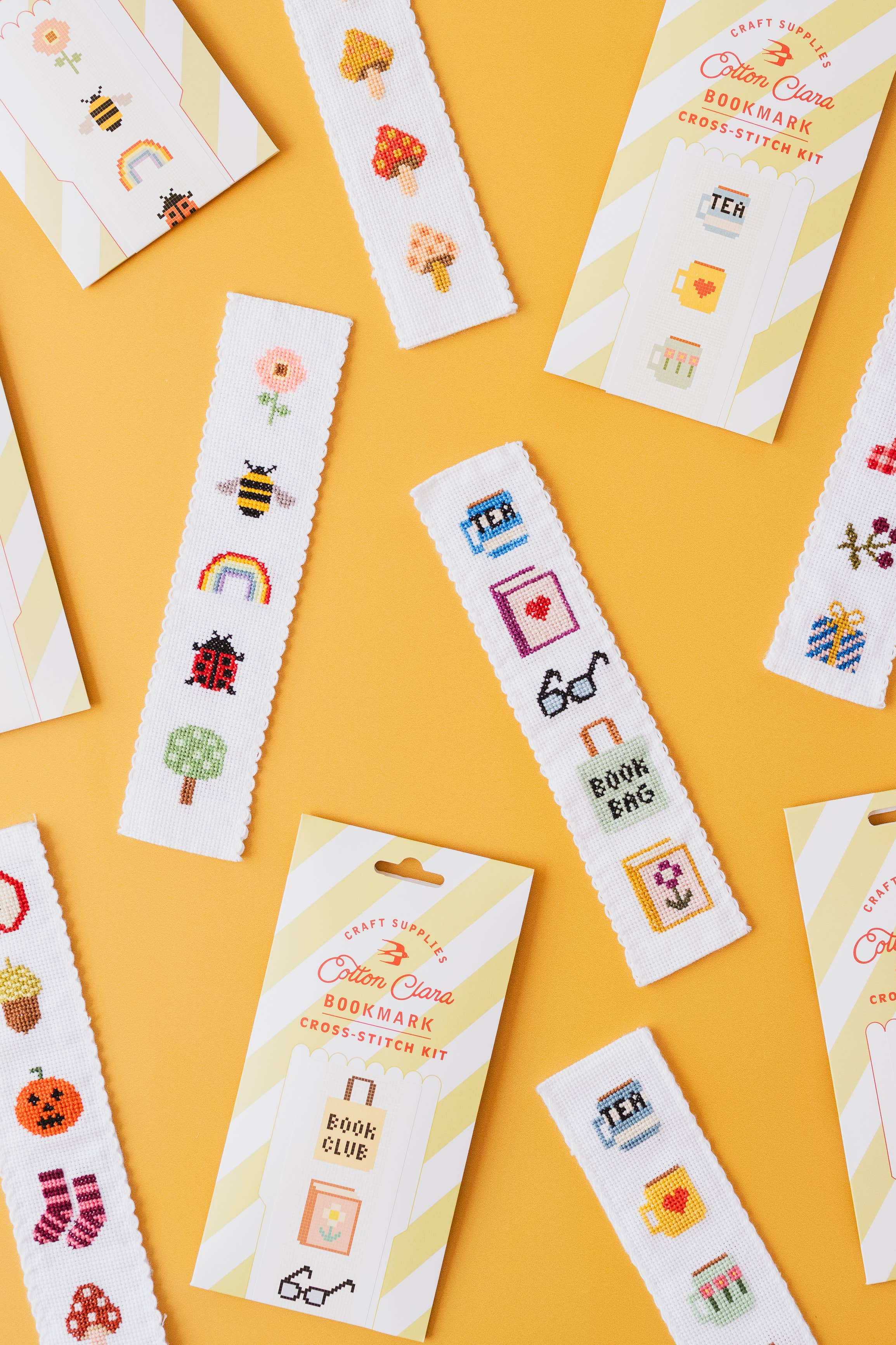 Cotton Clara Christmas Cross Stitch Bookmark Kit