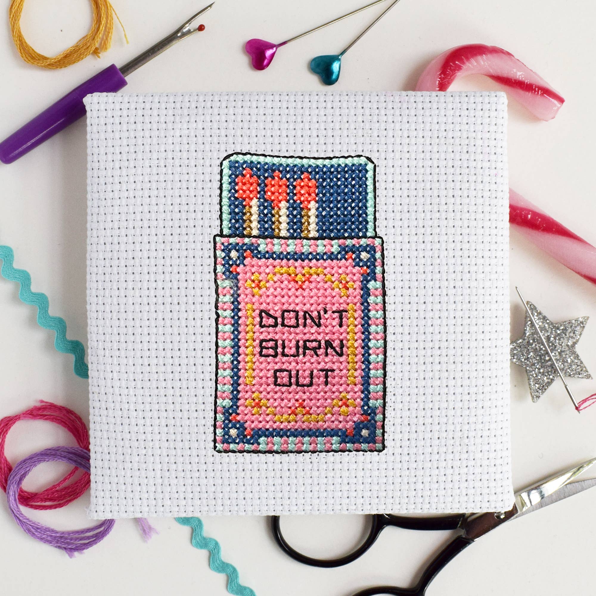 The Make Arcade 'Matchbox' Mini Cross Stitch Kit